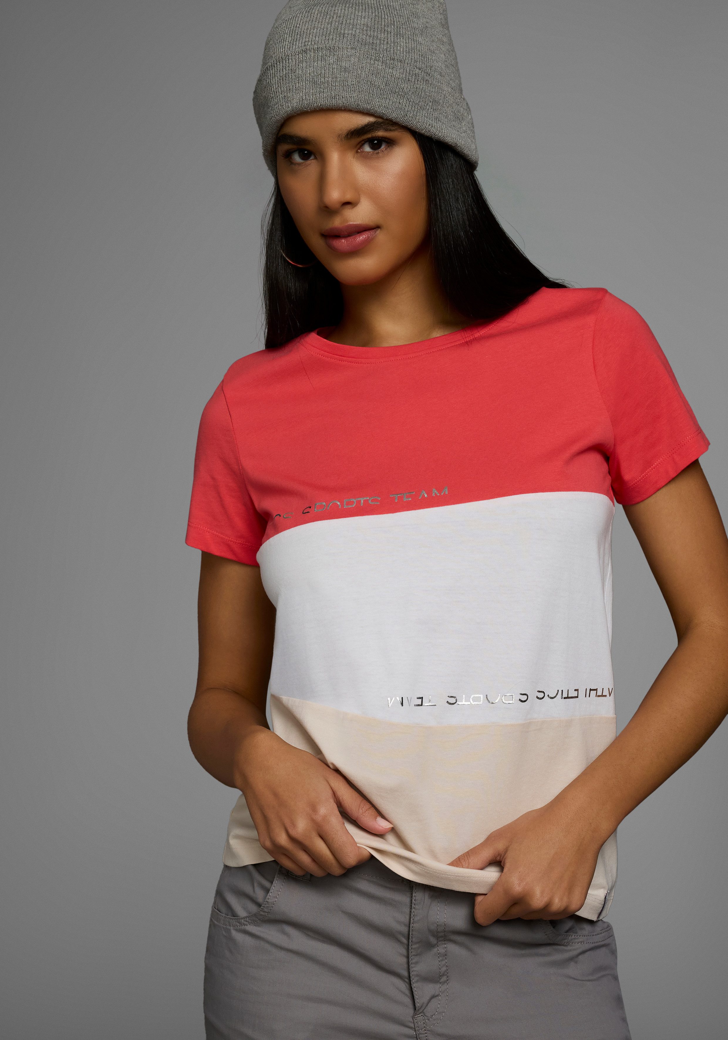 KangaROOS T-Shirt im Colorblock-Design
