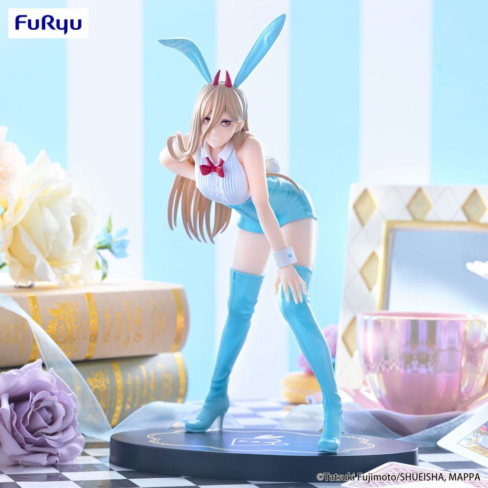 FuRyu Erotik-Actionfigur Chainsaw Man BiCute Bunnies Power Light Blue Color Ver. 30 cm