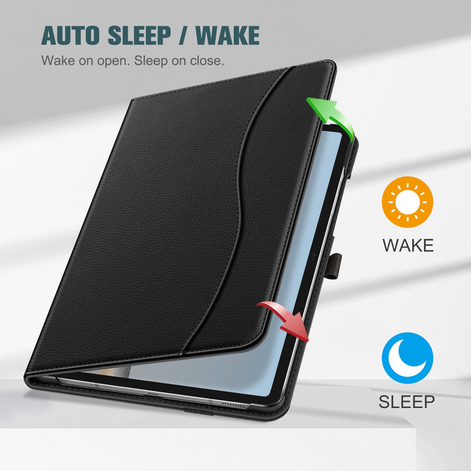Fintie Tablet-Hülle für Samsung Galaxy Tab S10 Lite/S10 FE/S9 FE 10.9 Zoll & S9 11 Zoll, Multi-Winkel Folio Case mit Dokumentenfach & Auto Schlaf/Wach Funktion