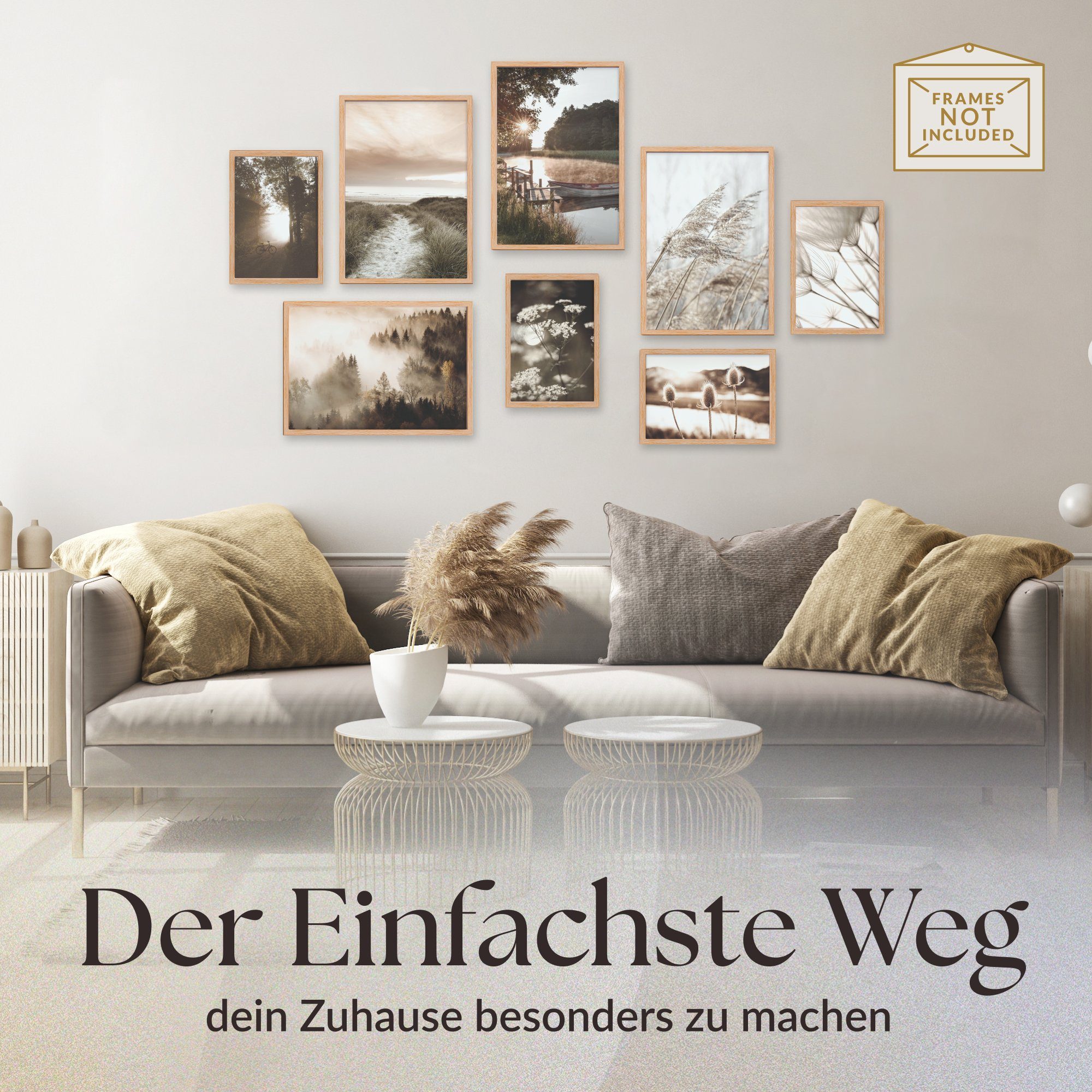 Heimlich Poster Set als Wohnzimmer Deko, günstig online kaufen