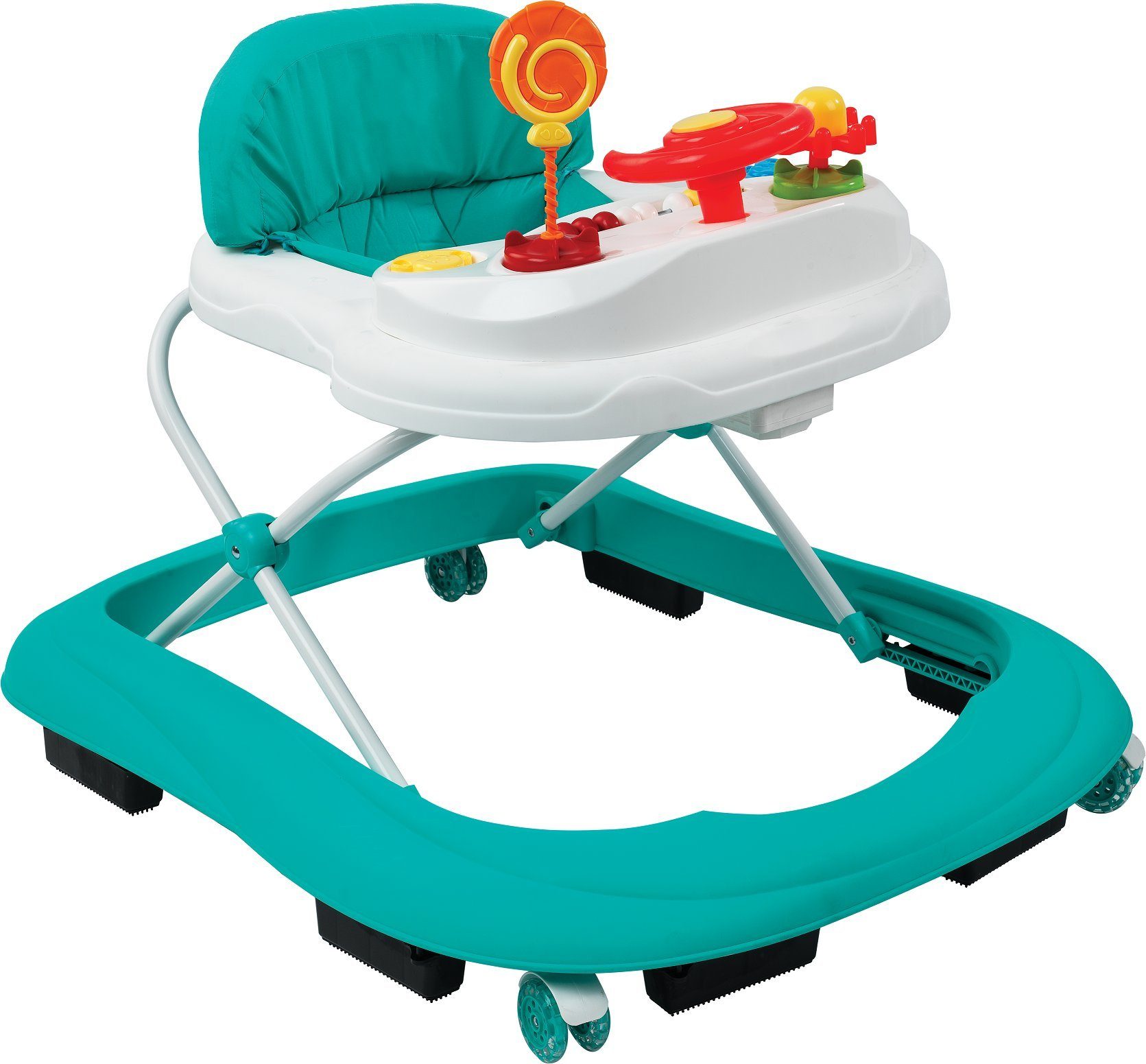 Talson Lauflernwagen Lauflernhilfe Babywalker Gehfrei Spielelement Höhenverstellbar Türkis