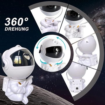 GelldG Projektionslampe LED Astronaut Sternenhimmel Projektor, Galaxy Light mit Fernbedienung