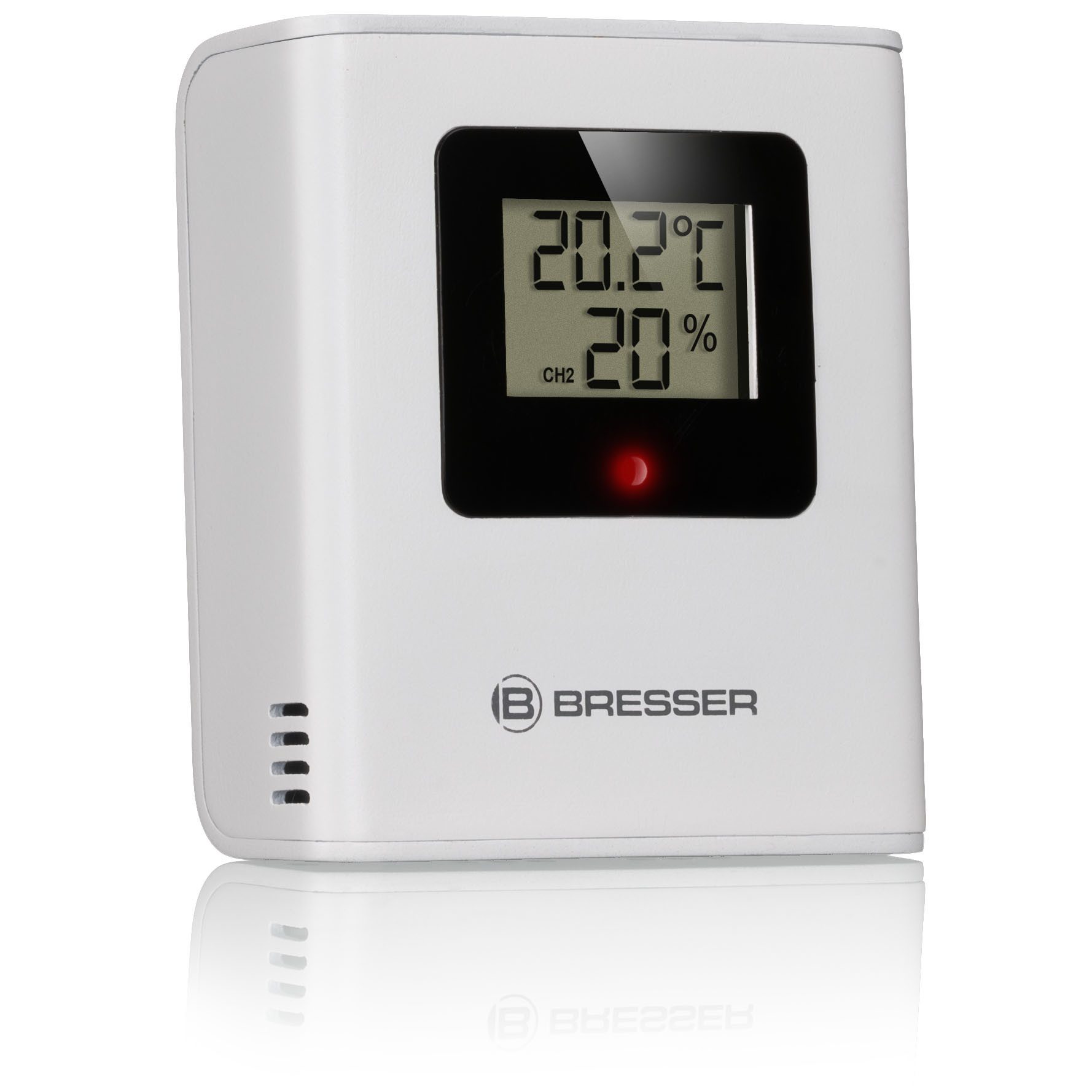 BRESSER Hygrometer BRESSER Quadro NV Thermo-Hygrometer weiß