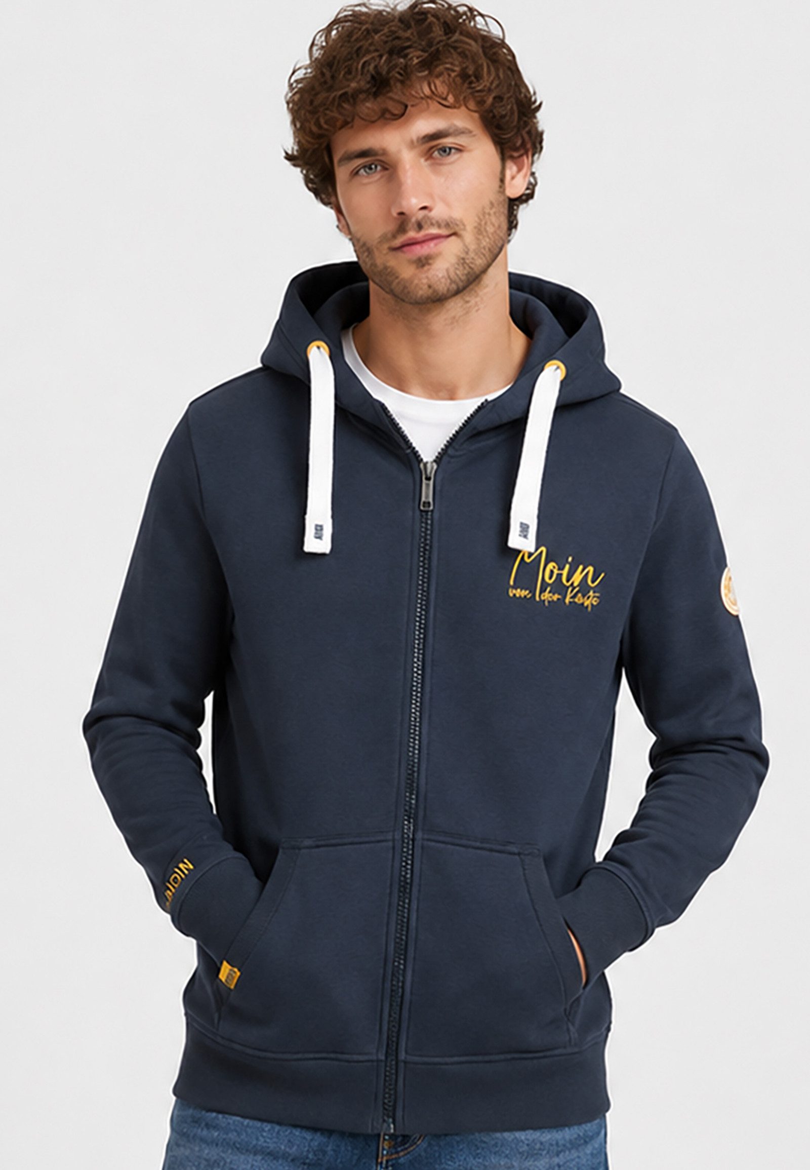 Eight2Nine Hoodie Schriftzug Elastischer Bund für Herren (1-tlg) H10600BA21548_Hoodie