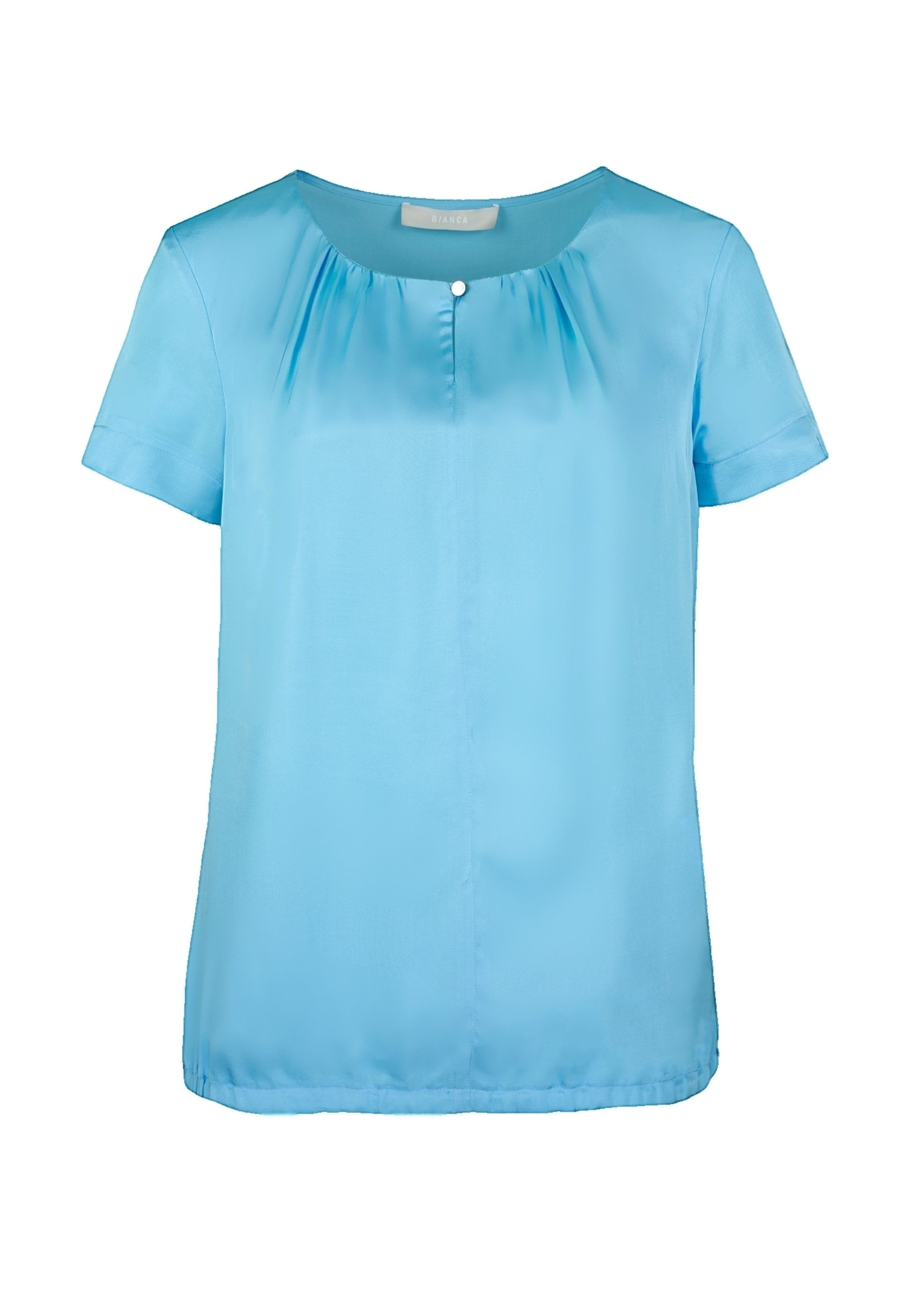 bianca Satinbluse DARIN im cleanen Design in Trendfarben günstig online kaufen