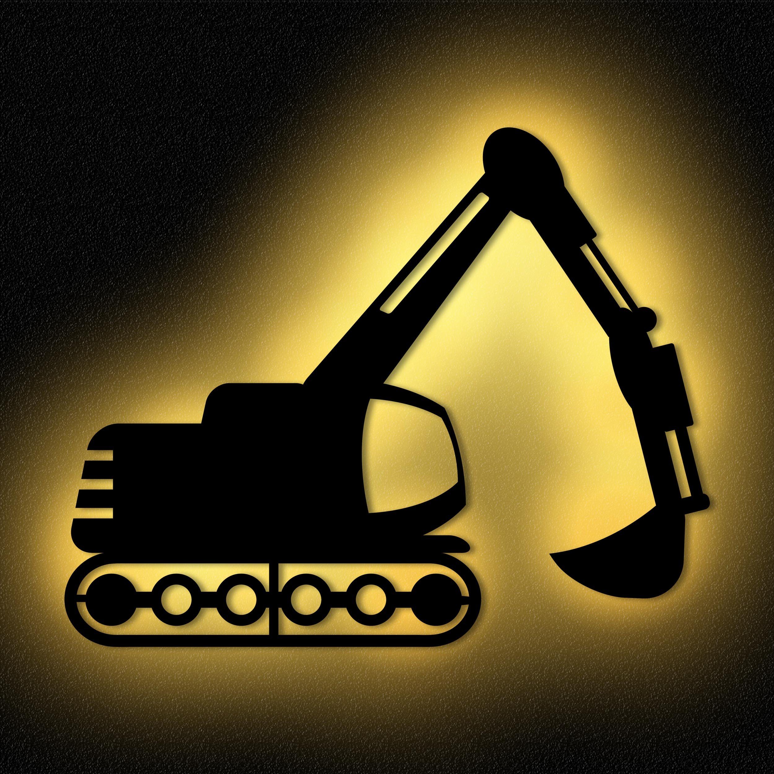 Namofactur LED Nachtlicht Nachtlicht Bagger Wandlampe günstig online kaufen