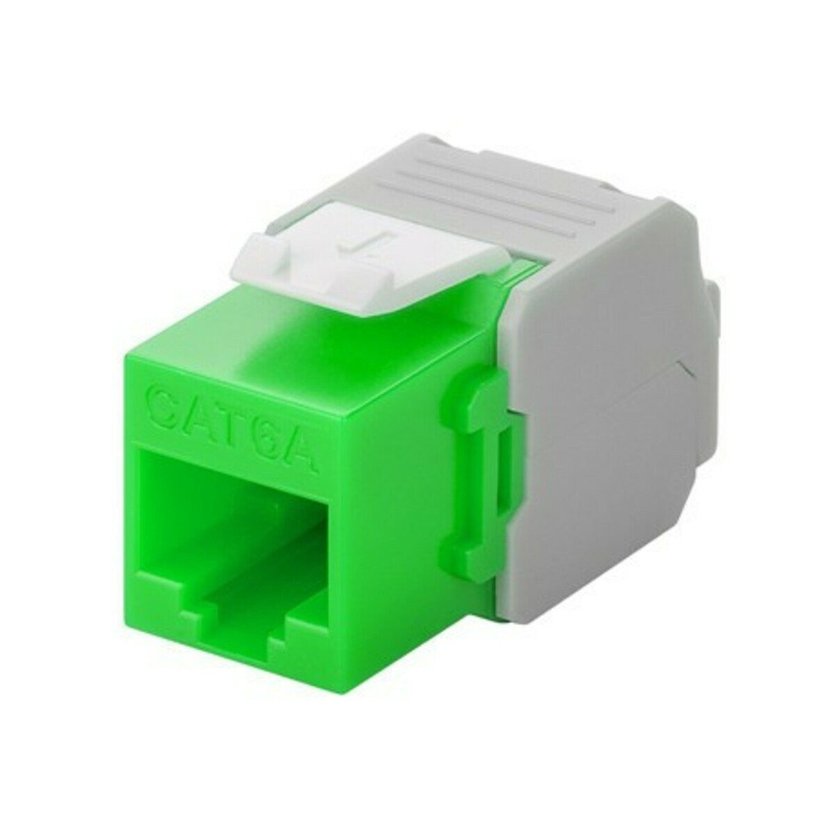 DSIT Netzwerkstecker CAT6a UTP Keystone Netzwerkstecker - Toolless - Grün