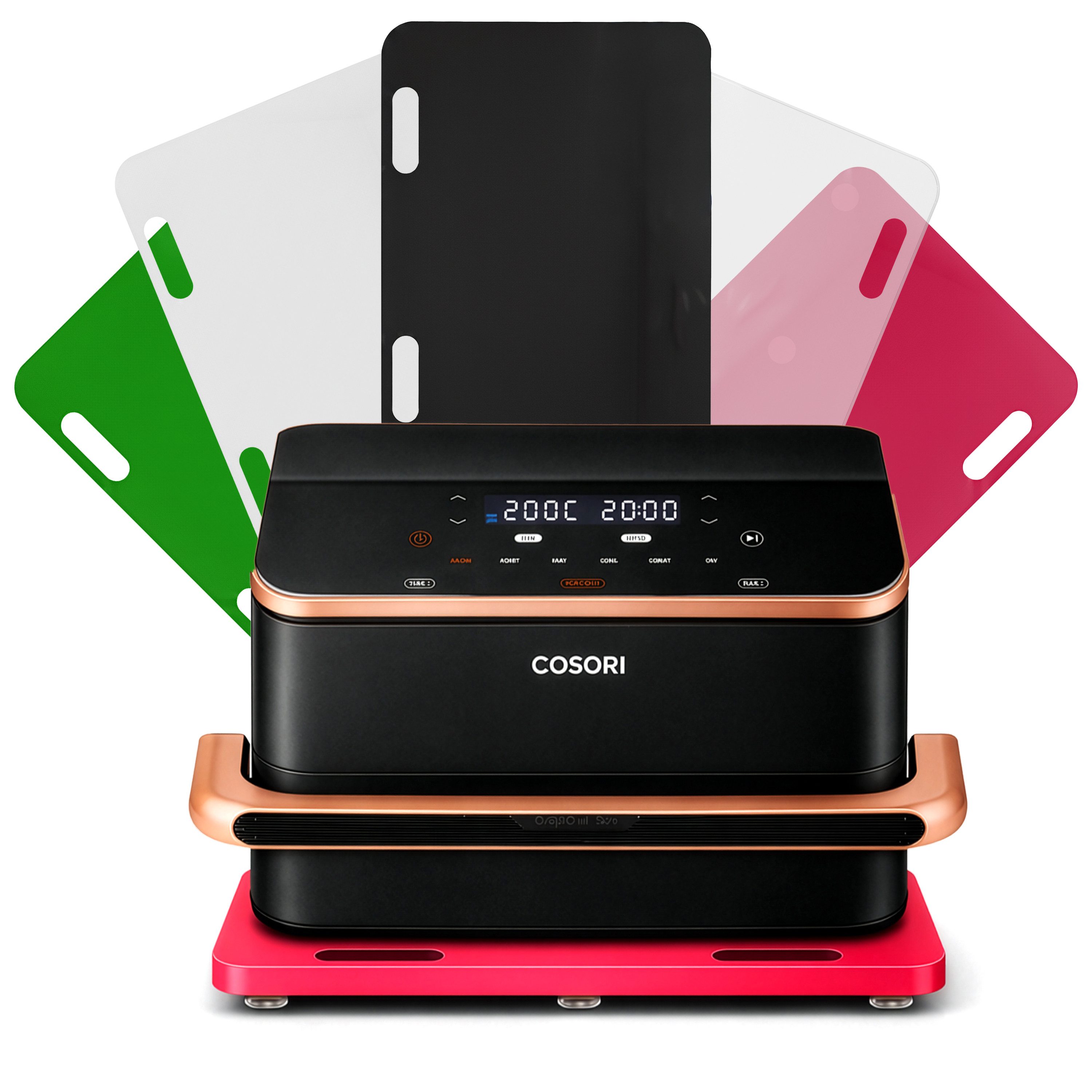 AREA17 Küchenmaschinen Zubehör-Set Acryl Gleitbrett für COSORI Dual Blaze, 44x35cm, Farbwahl, Zubehör für TwinFry 10L Heißluftfritteuse, rutschfest & verschiebbar, sicherer Stand einfache Handhabung