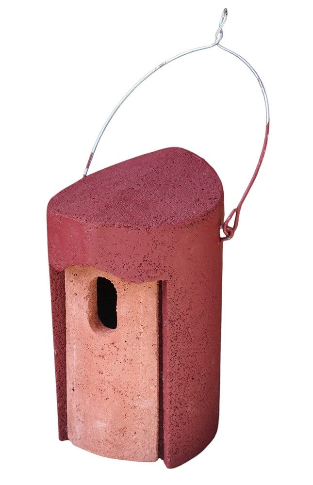 Schwegler Nistkasten Nisthöhle Typ 1B rot Nistkasten oval Flugloch 29 x 55 mm Nisthilfe