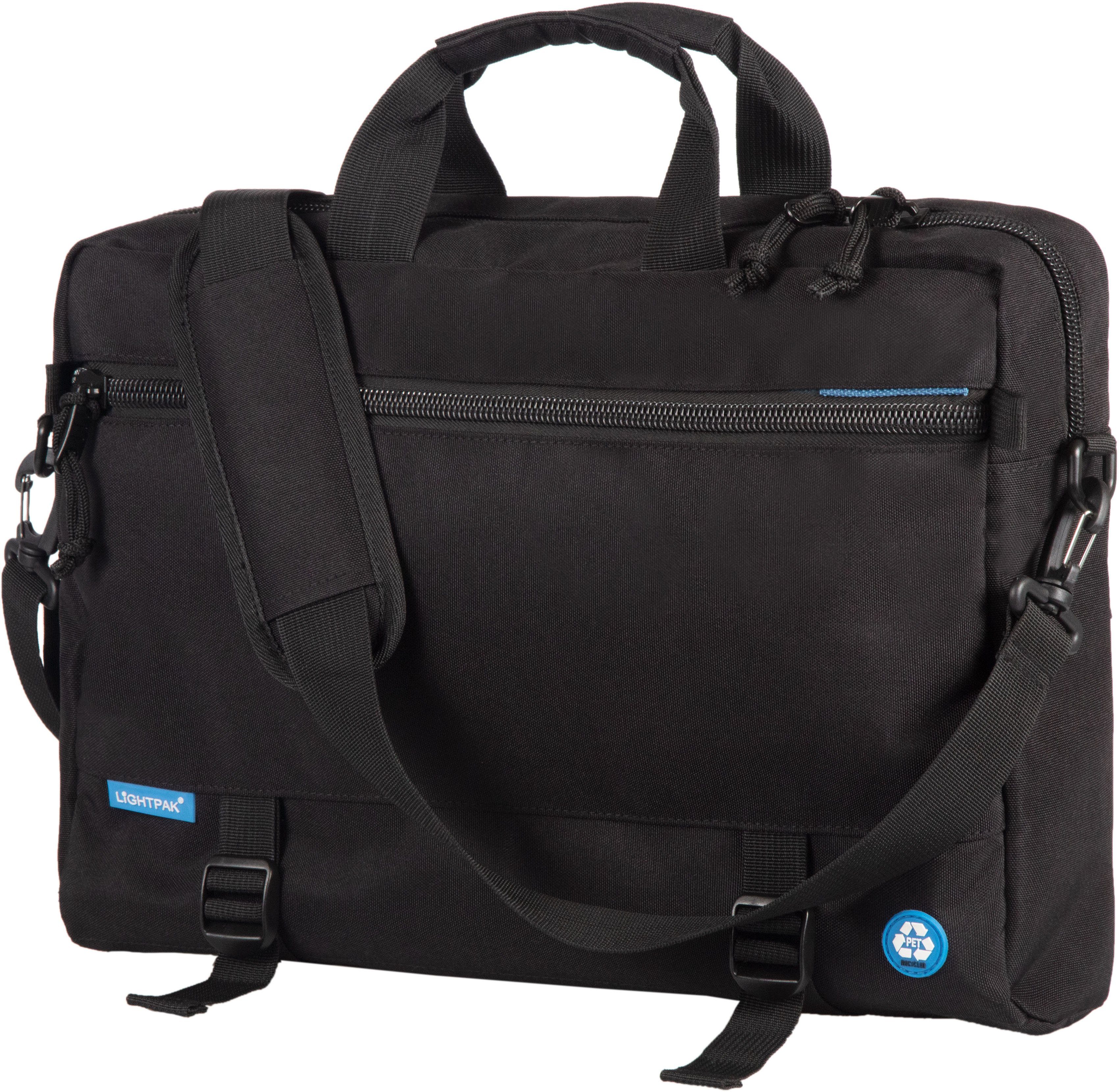 LIGHTPAK® Laptoptasche Multifunktionstasche RPET, auch als Rucksack tragbar; aus recyceltem Material