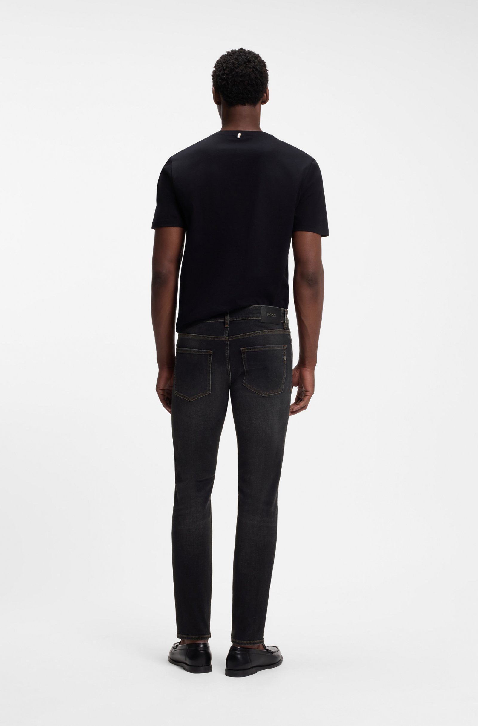 BOSS 5-Pocket-Jeans aus Stretch-Baumwollmischung H-Delaware (1-tlg)