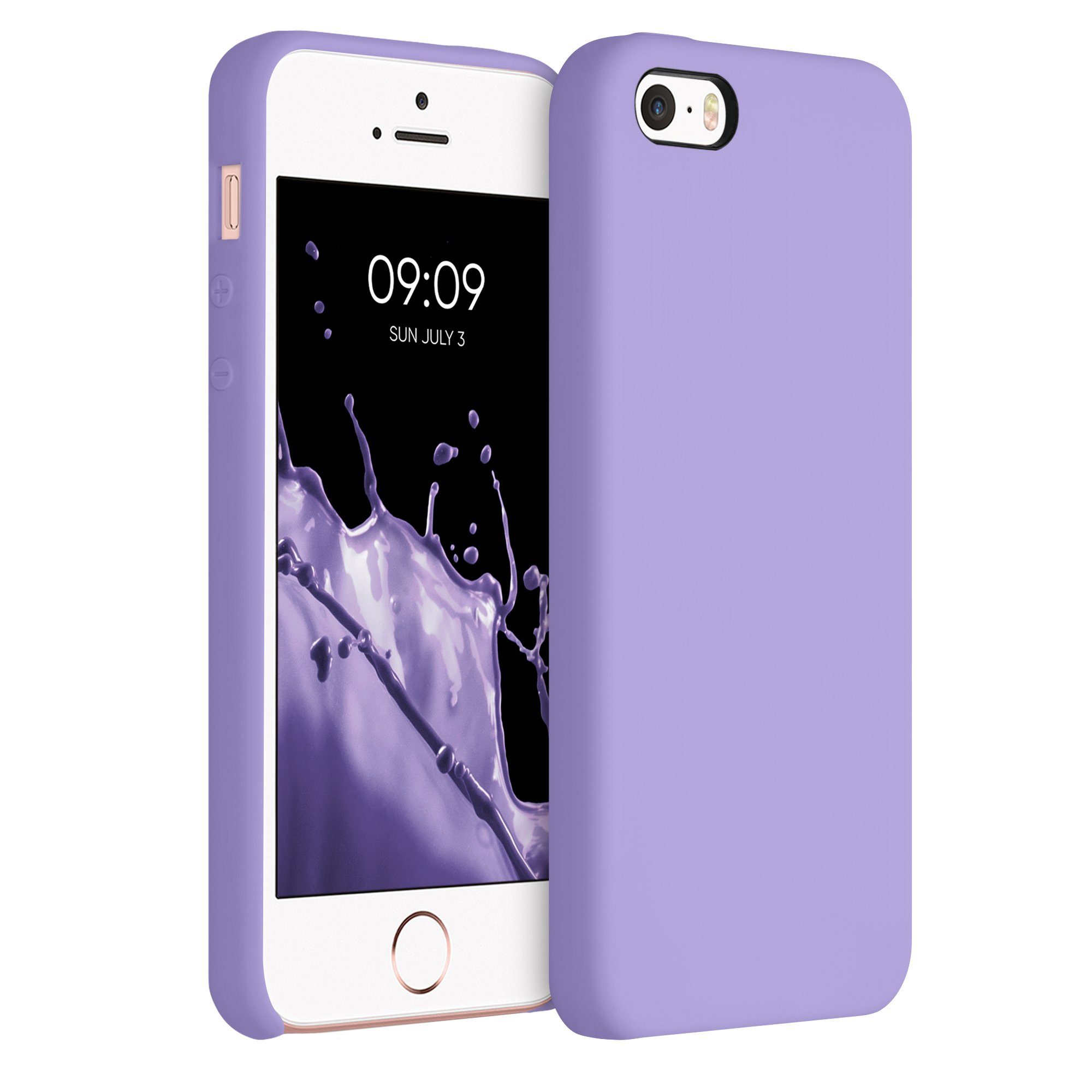 kwmobile Handyhülle Handyhülle für Apple iPhone SE (1.Gen 2016) / 5 / 5S Hülle, Weiches Handy Silikon Case - Schutzhülle Cover