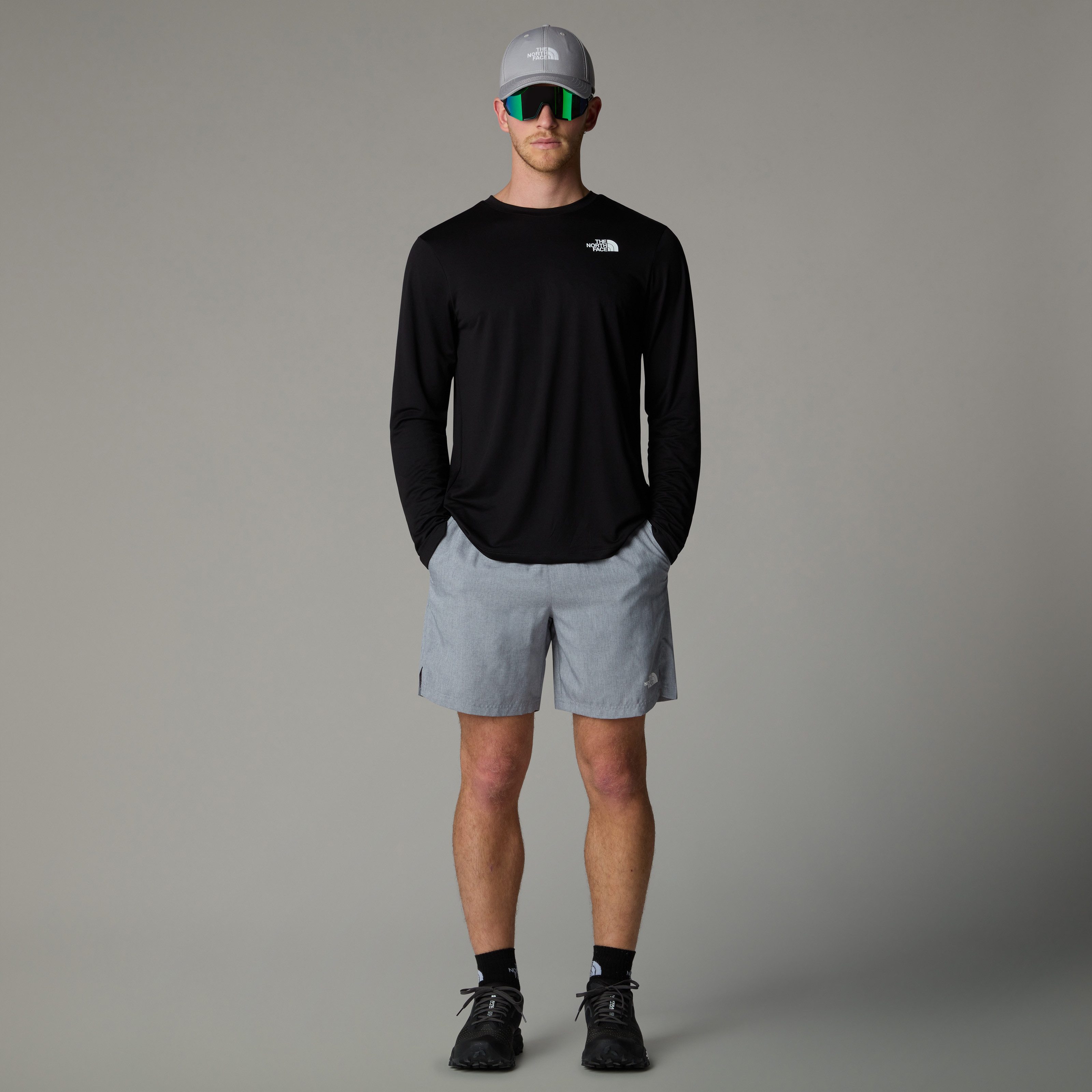 The North Face Funktionsshirt Langarm-Design, mit Rundhalsausschnitt, aus Polyester