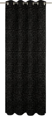 Vorhang Scribble, Adam, Ösen (1 St), blickdicht, Jacquard, nachhaltig aus Bio-Baumwolle