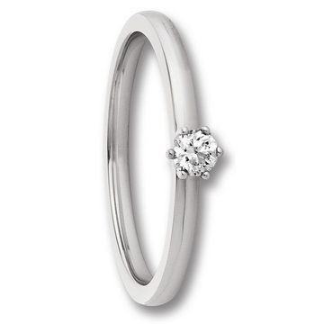ONE ELEMENT Diamantring 0.25 ct Diamant Brillant Ring aus 750 Weißgold, Damen Gold Schmuck
