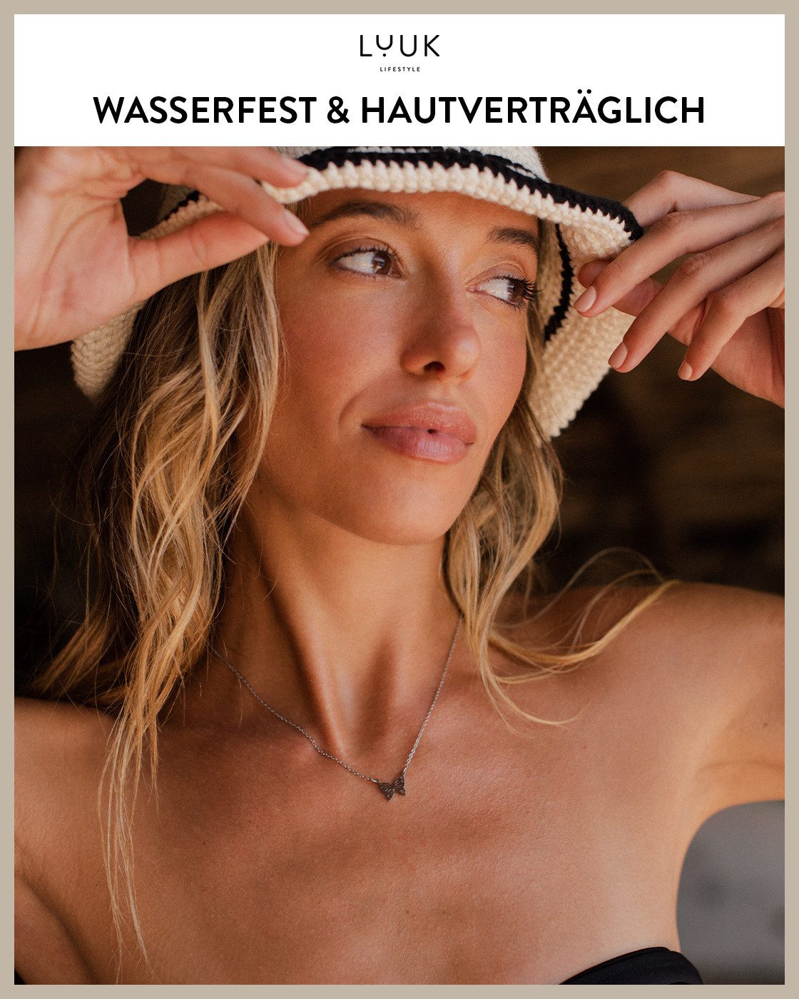 LUUK LIFESTYLE Kette mit Anhänger Schmetterling, günstig online kaufen