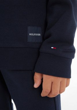 Tommy Hilfiger Sweatshirt MONOTYPE SWEATSET (Set, 2-tlg., Sweatshirt + Sweatpants) mit Tommy Hilfiger Logo-Badge