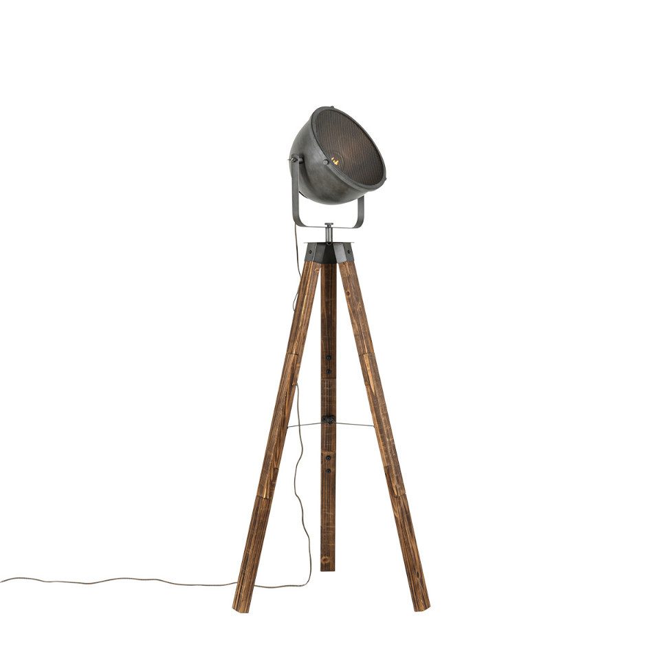 Qazqa Stehlampe Emado, ohne Leuchtmittel, E27, günstig online kaufen