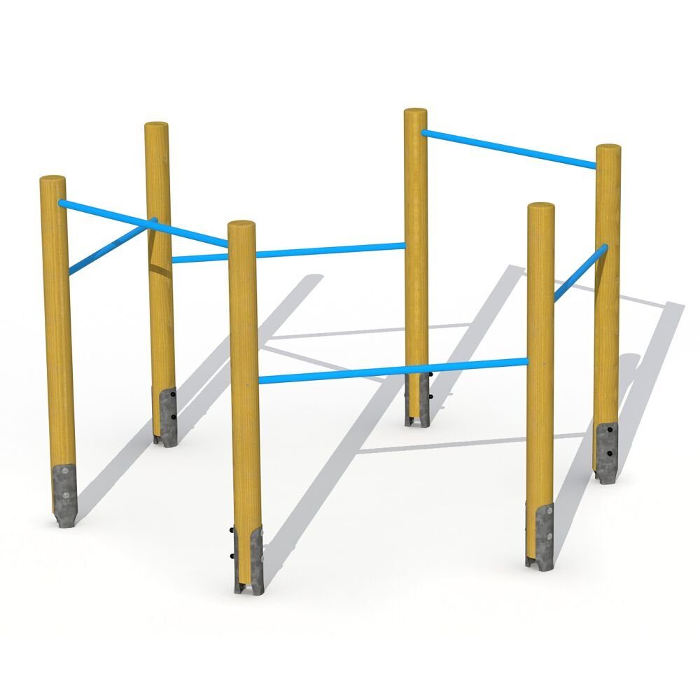 Europlay Turnreck Reckanlage 6-fach, Für Schulen, Spielplätze, öffentliche Einrichtungen