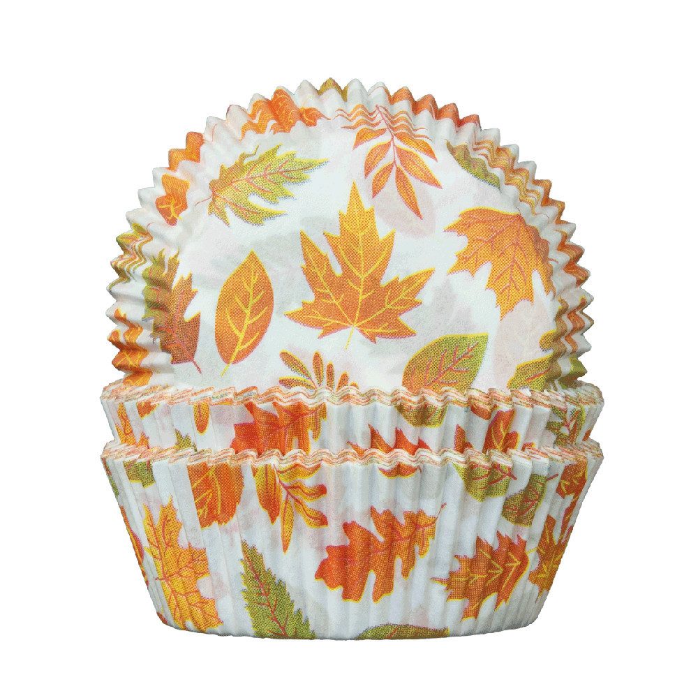 Demmler Muffinform Herbstblätter - 60 Stück, zum Backen und Dekorieren von leckeren Muffins - Made in Germany