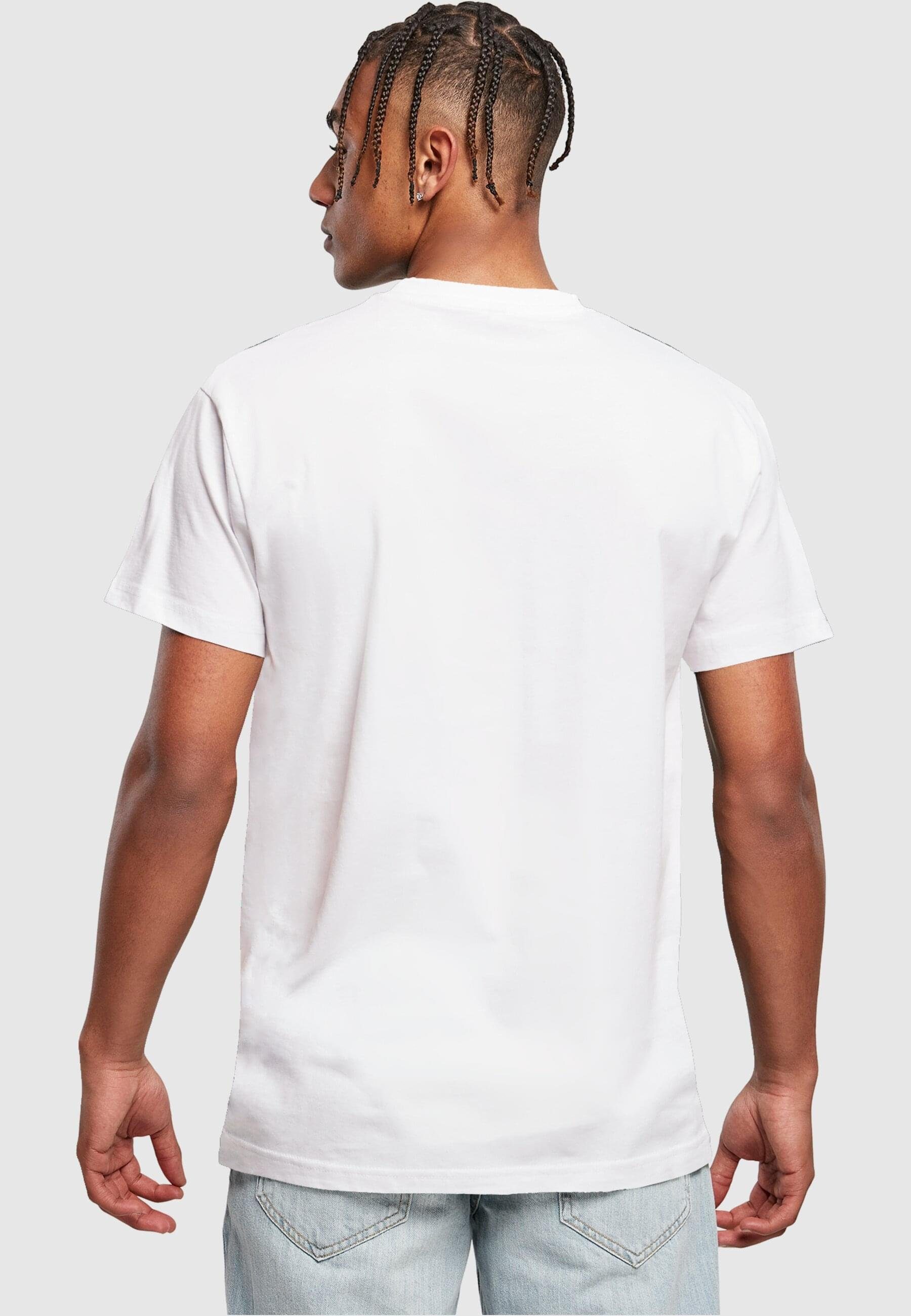 Merchcode T-Shirt Herren Peanuts - T-Shirt Neck Round (1-tlg) Sweet thing white
