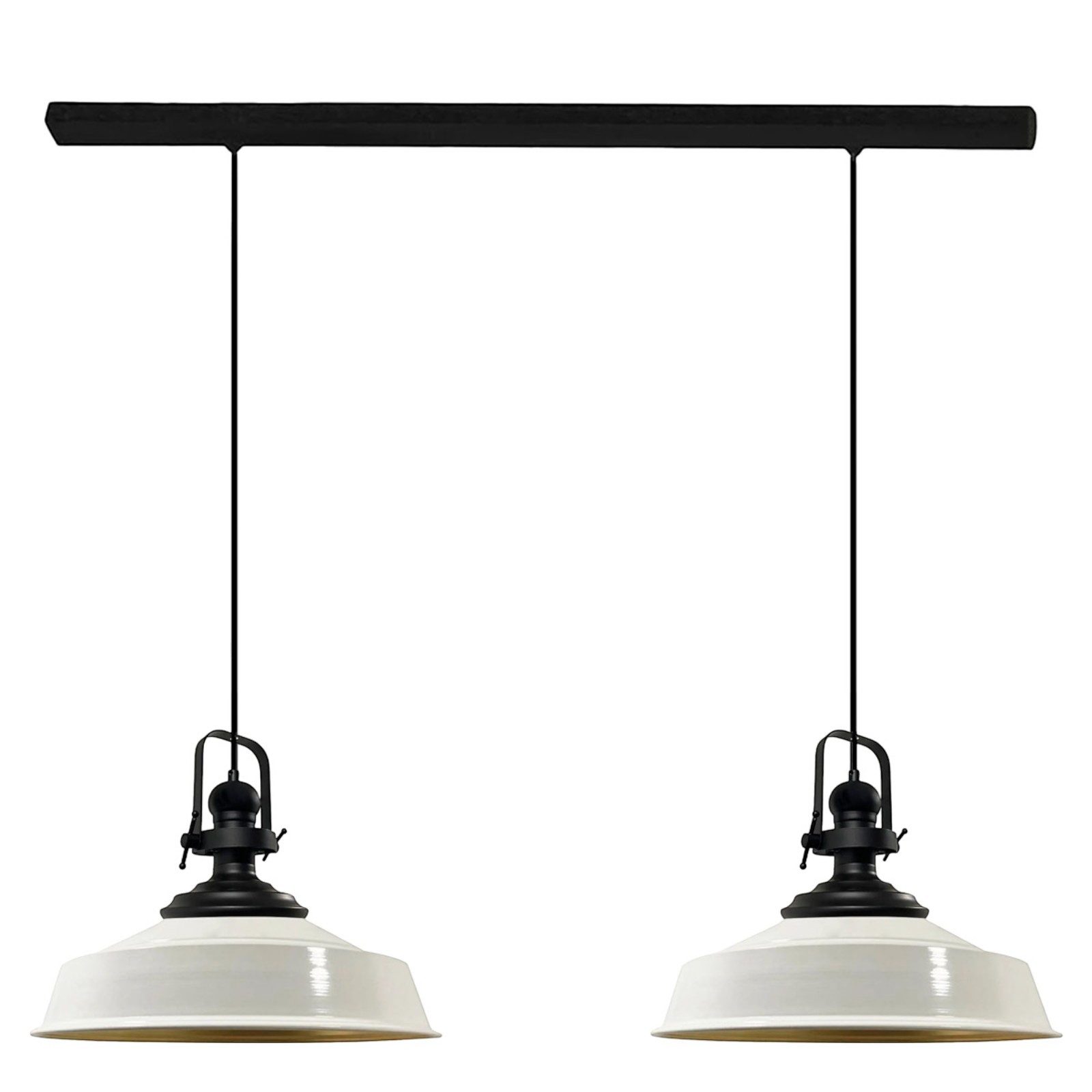 Bamyum Pendelleuchte Asletl Hängelampe aus Metall 2 Flammige, E27, Vintage Lampe, ohne Leuchtmittel