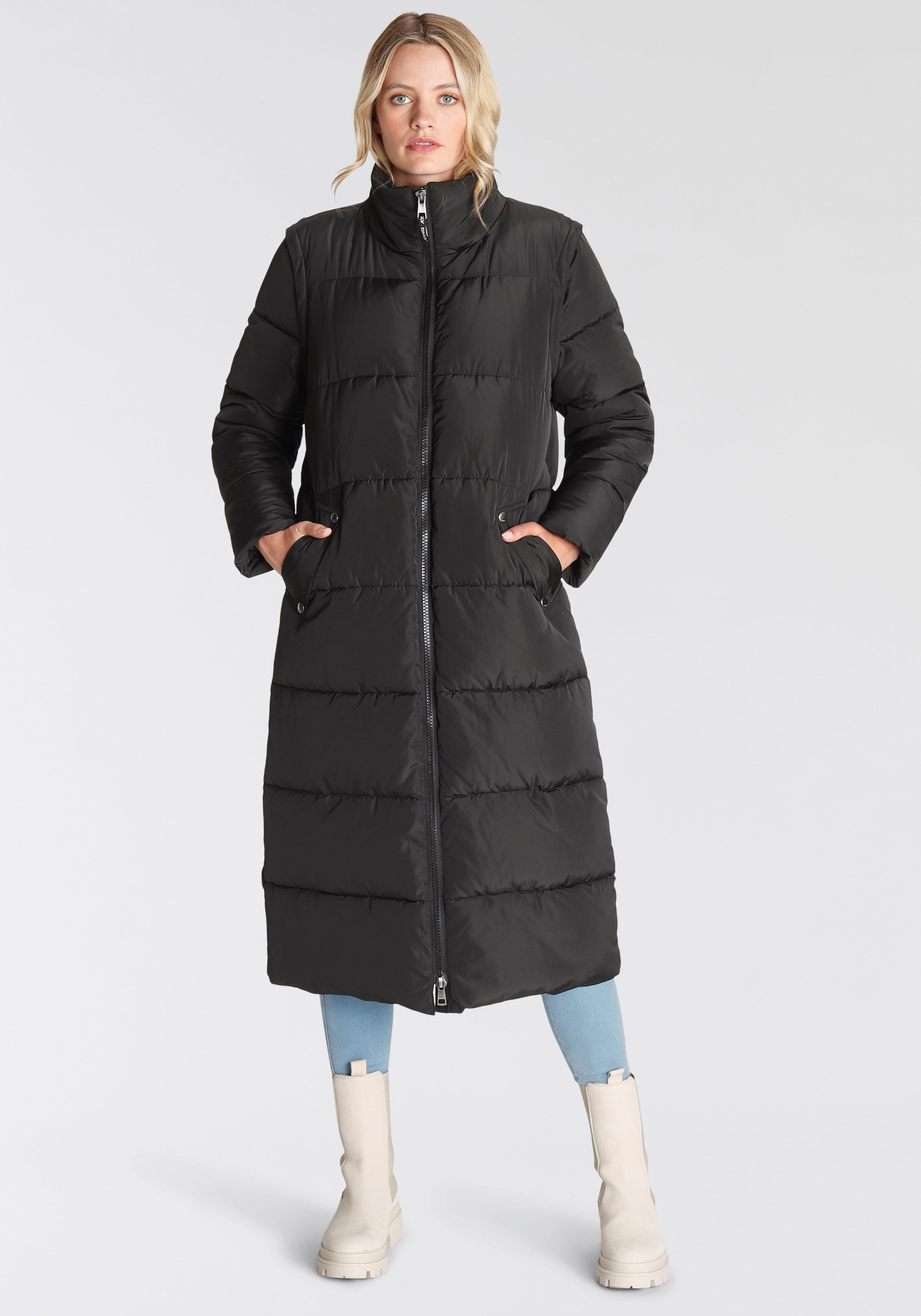 Only Steppmantel »ONLIRINA X-LONG 2IN1 PUFFER OTW« auch als Weste tragbar