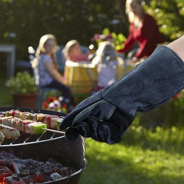 Atäsi Grillhandschuhe Grillhandschuhe Hitzebeständig bis 500°C,Handschuhe zum Kochen,Backen