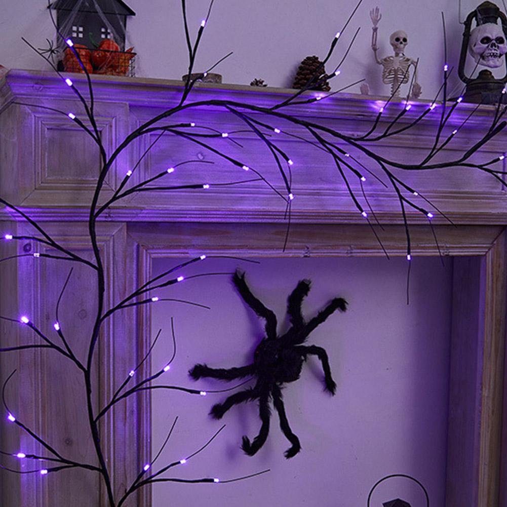 Kunstzweig LED-Leuchtzweig Lichterzweig Lichterkette LED Ast Baum, JOYOLEDER, Halloweenbeleuchtung für Innen und Außen Rebe