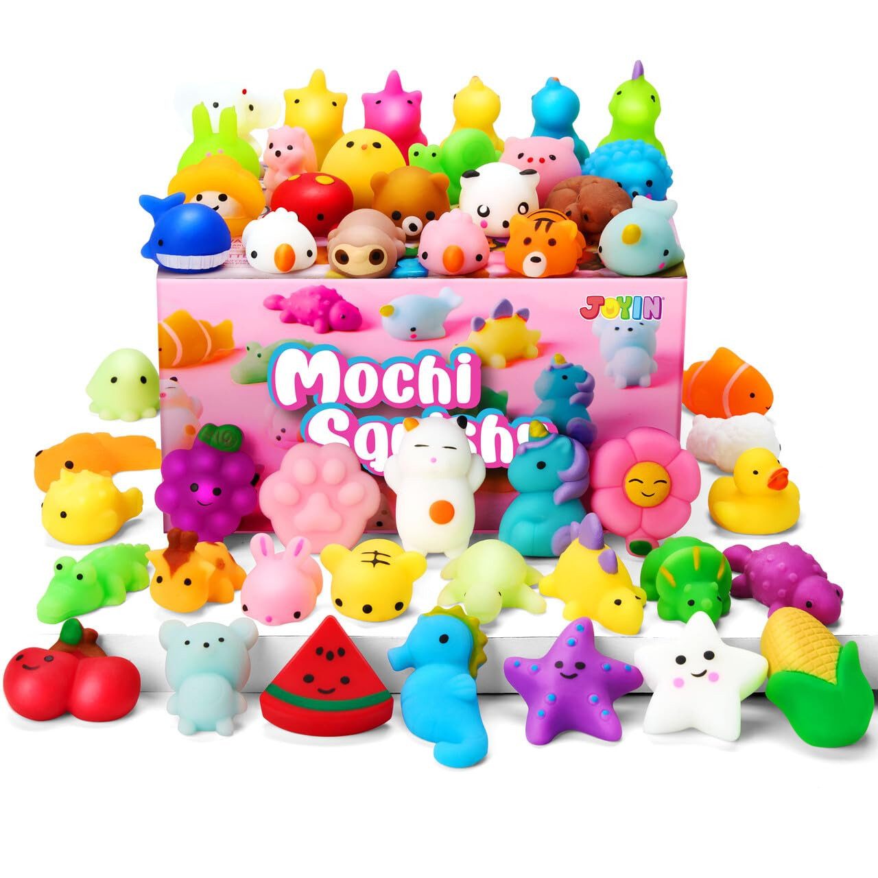 JOYIN Spielfigur JOYIN Mochi Squishy Toys Set, Random 25 Pack Mini Mochi Squishy, (25-tlg)