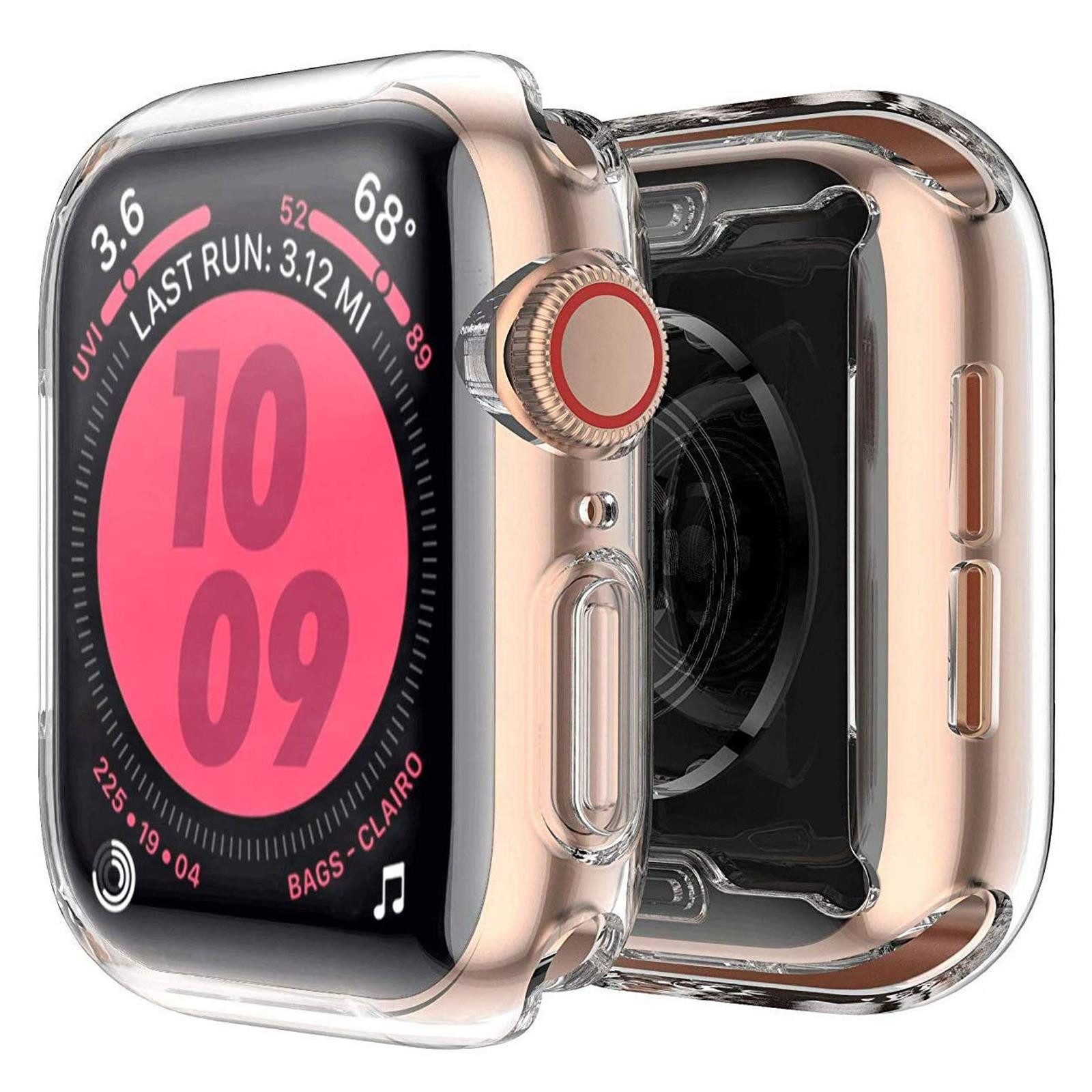 CoolGadget Smartwatch-Hülle Silikon Case Hülle für Apple Watch 4 5 6 SE 40mm 4,0 cm, Schutzhülle 40mm für Apple Watch Series 4 5 6 SE