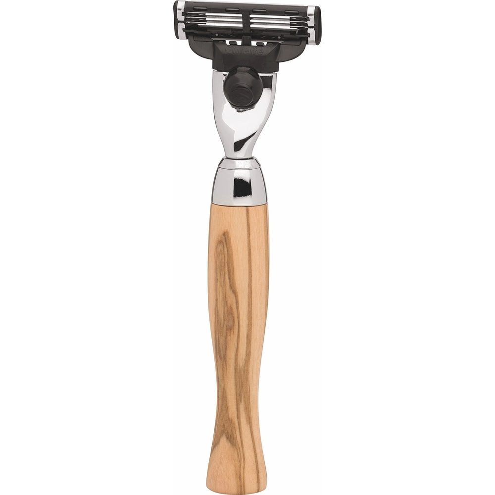 ERBE Nassrasierer Erbe Vienna Rasierer Gillette Mach3 Olivenholz, 1-tlg.