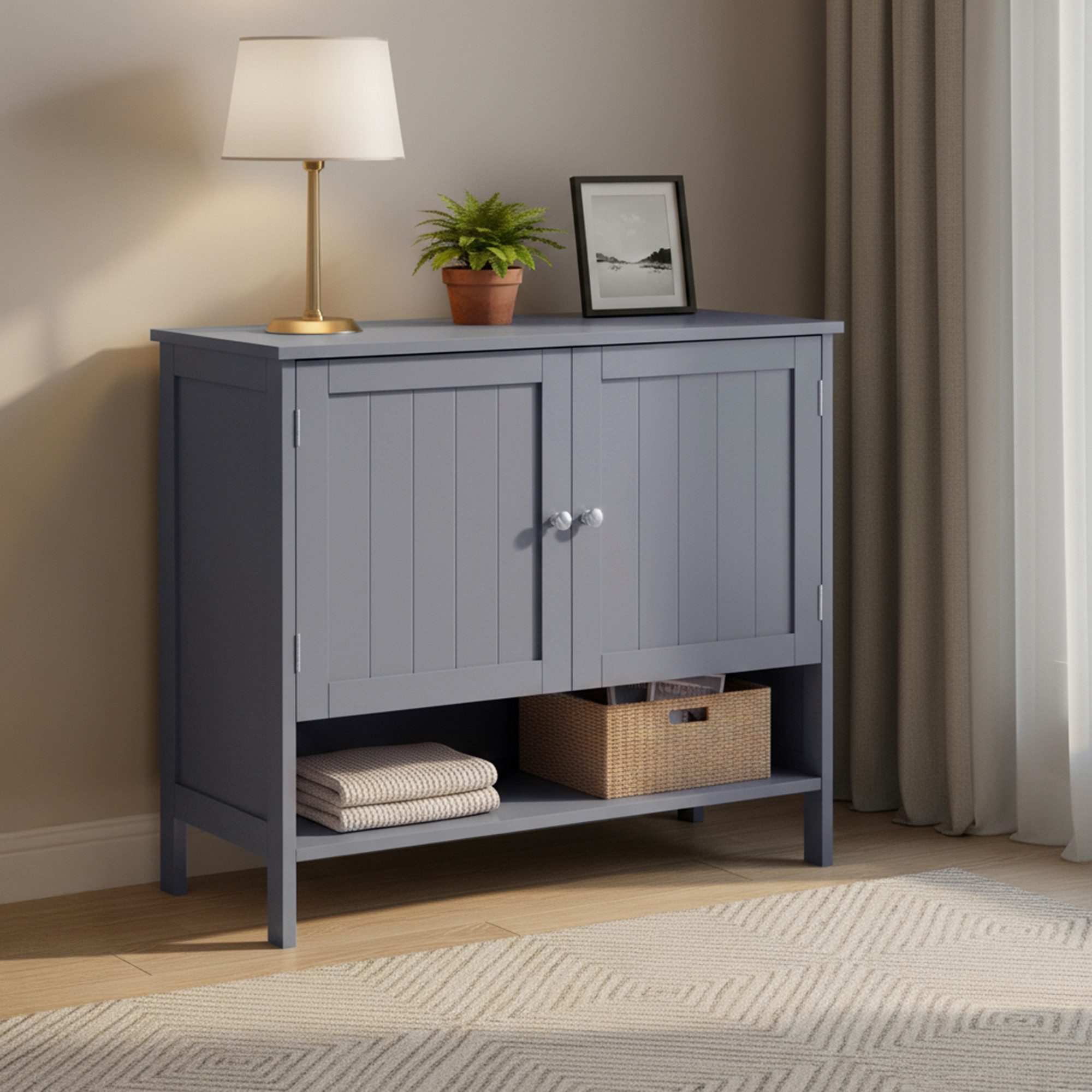 VASAGLE Schuhschrank Schuhregal, Schuhaufbewahrung, freistehender Schrank höhenverstellbaren Ablagen, 35 x 80 x 70 cm / 35 x 120 x 70 cm