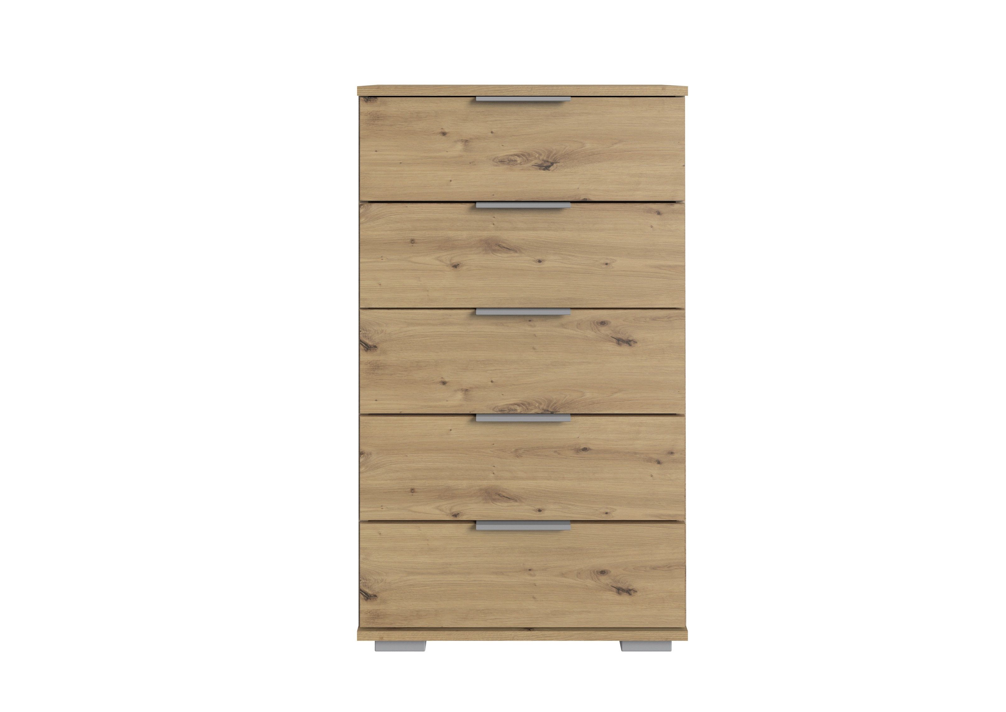 Hochkommode in Artisan-Eiche mit 5 Schubladen