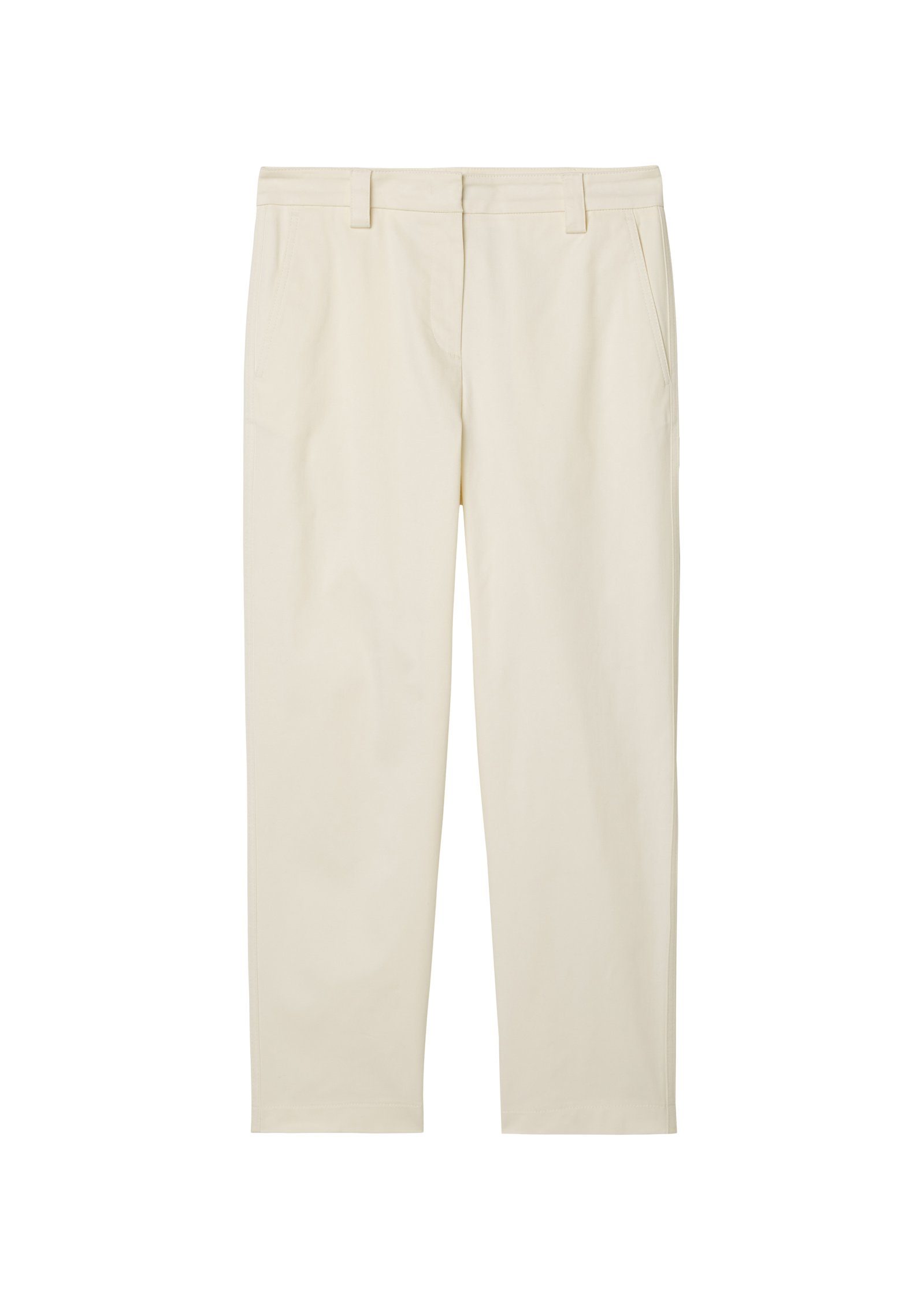 sand tapered modernen high im Pants, O'Polo Marc 7/8-Hose Chino-Style pocket chino modern rise, chalky style, welt leg,