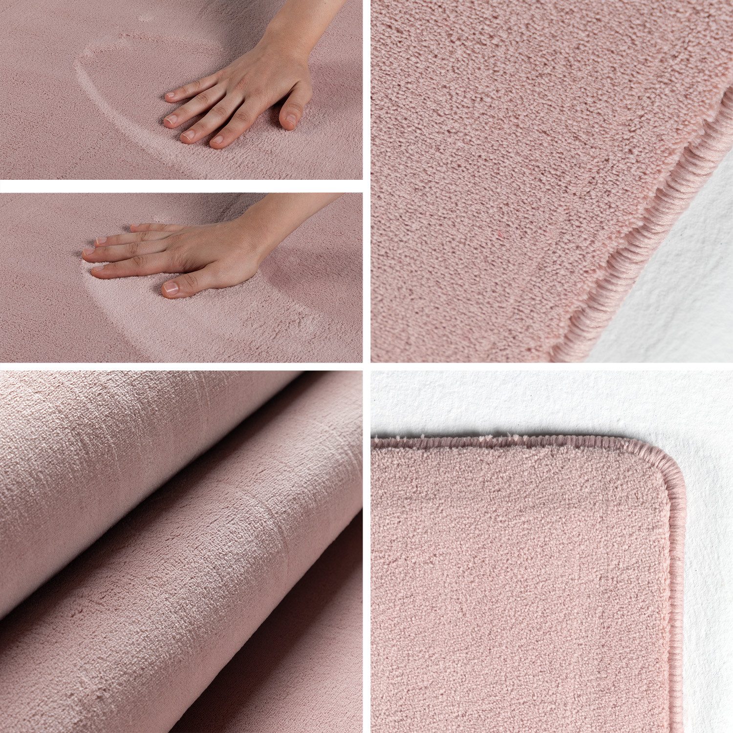 Carpettex Veloursteppich Unicolor - Einfarbig, Läufer, Höhe: 7 mm, Kurzflor günstig online kaufen