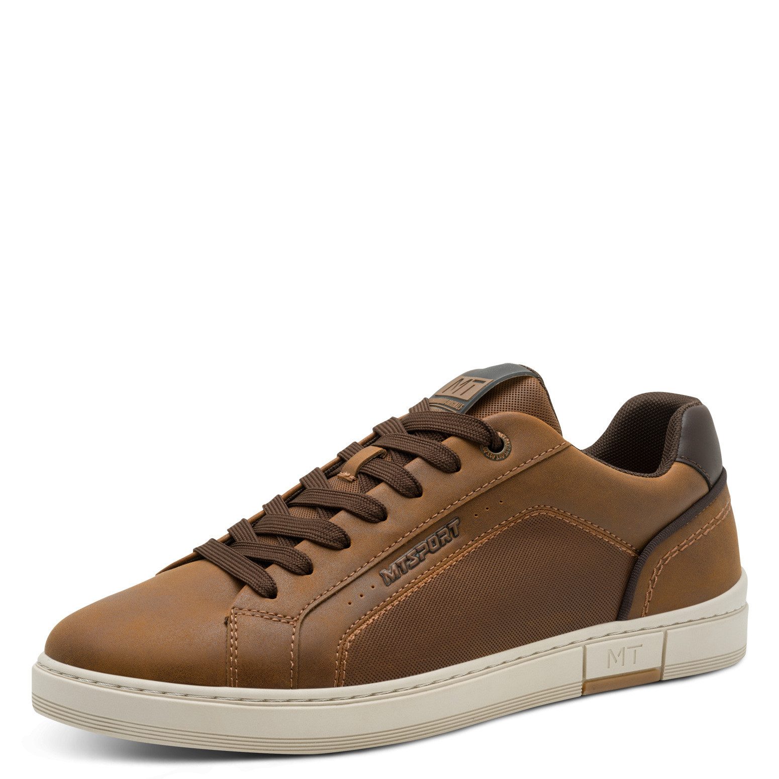 MARCO TOZZI Sneaker, Freizeitschuh, Halbschuh, Schnürer mit Ziernähten und Kontrastbesatz