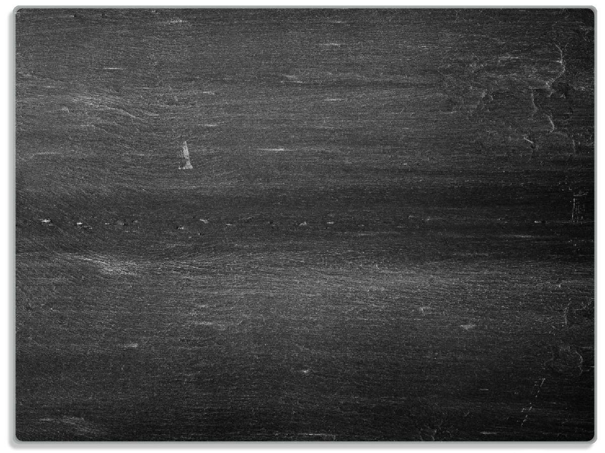 Wallario Schneidebrett Dunkler schwarzer Stein - Muster - Steinoptik, ESG-Sicherheitsglas, (inkl. rutschfester Gummifüße 4mm, 1-St), 30x40cm