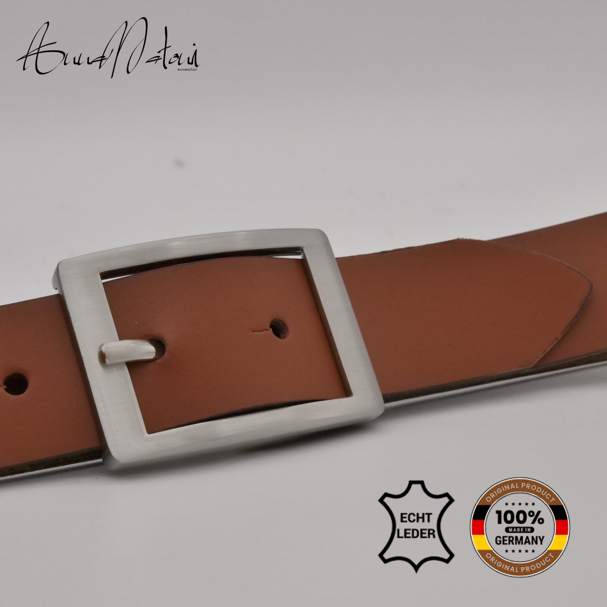 AnnaMatoni Ledergürtel AnnaMatoni Damen Basic Ledergürtel günstig online kaufen