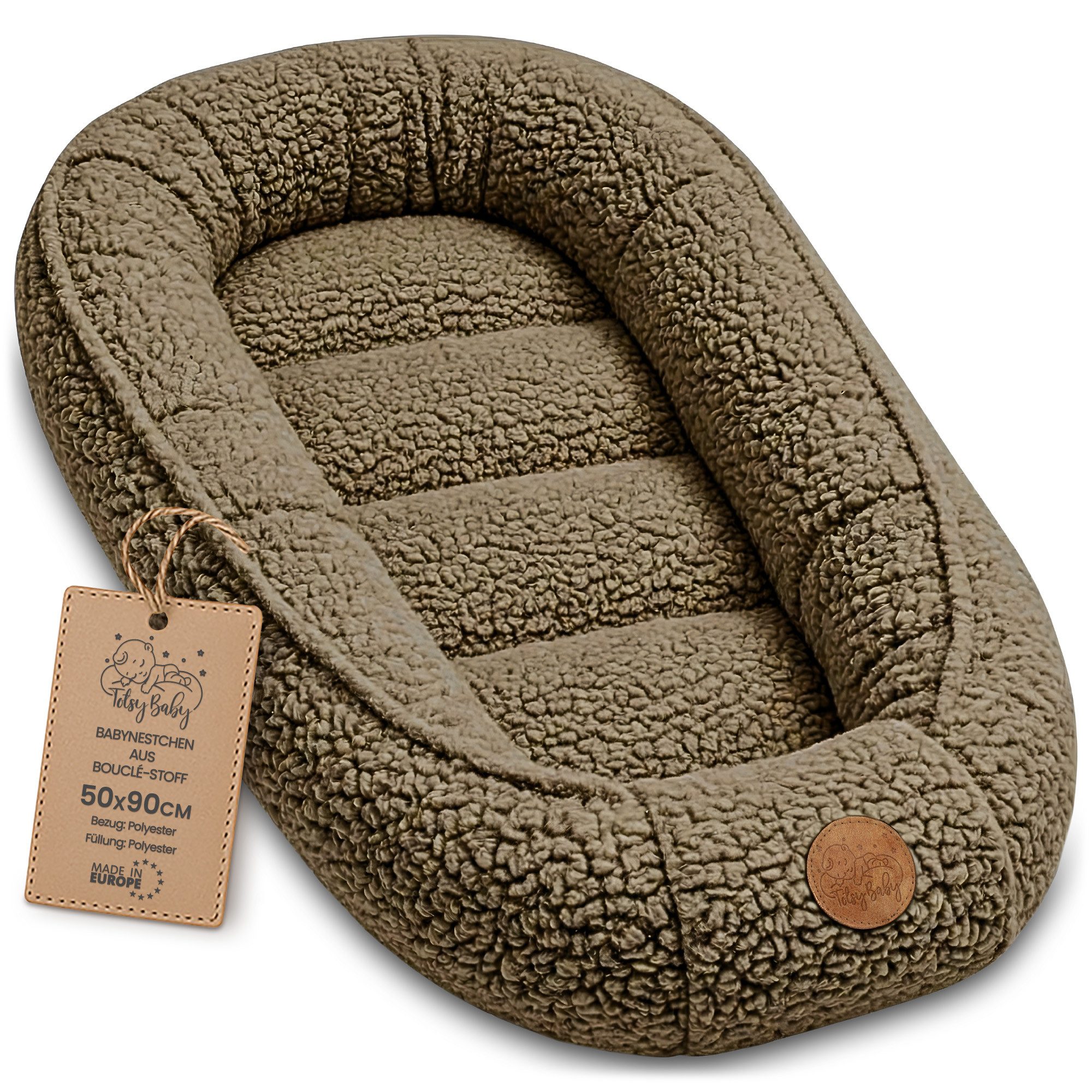 Totsy Baby Kuschelnest Nestchen Baby - Babynestchen Neugeborene Babynest für kinderbett