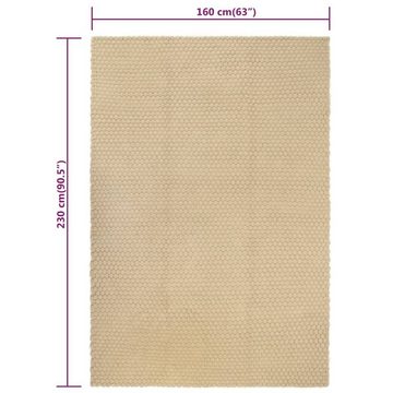 Teppich Rechteckig Natur 160x230 cm Baumwolle, furnicato, Rechteckig