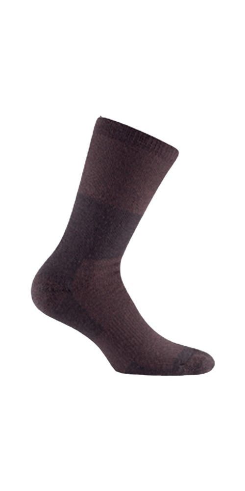 Wandersocken Crew Outdoor Merino Hydro-R braun/schwarz - 1 Paar