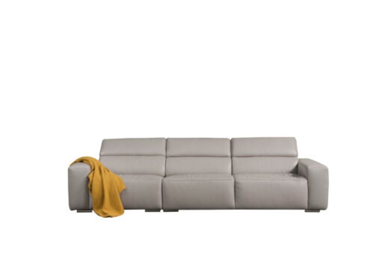 JVmoebel 3-Sitzer 3er DESIGNER Couch LEDER Möbel Italienische COUCH 3ER Dreisitzer Sofa MÖBEL, Designer Polster ITALIENISCHE Leder POLSTER SOFA DREISITZER