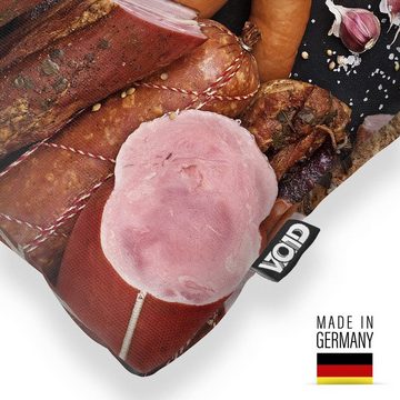 Kissenbezug, VOID (1 Stück), Wurst Fleisch Brotzeit Metzger Salami Rind Rindswurst Schinken Bratwu
