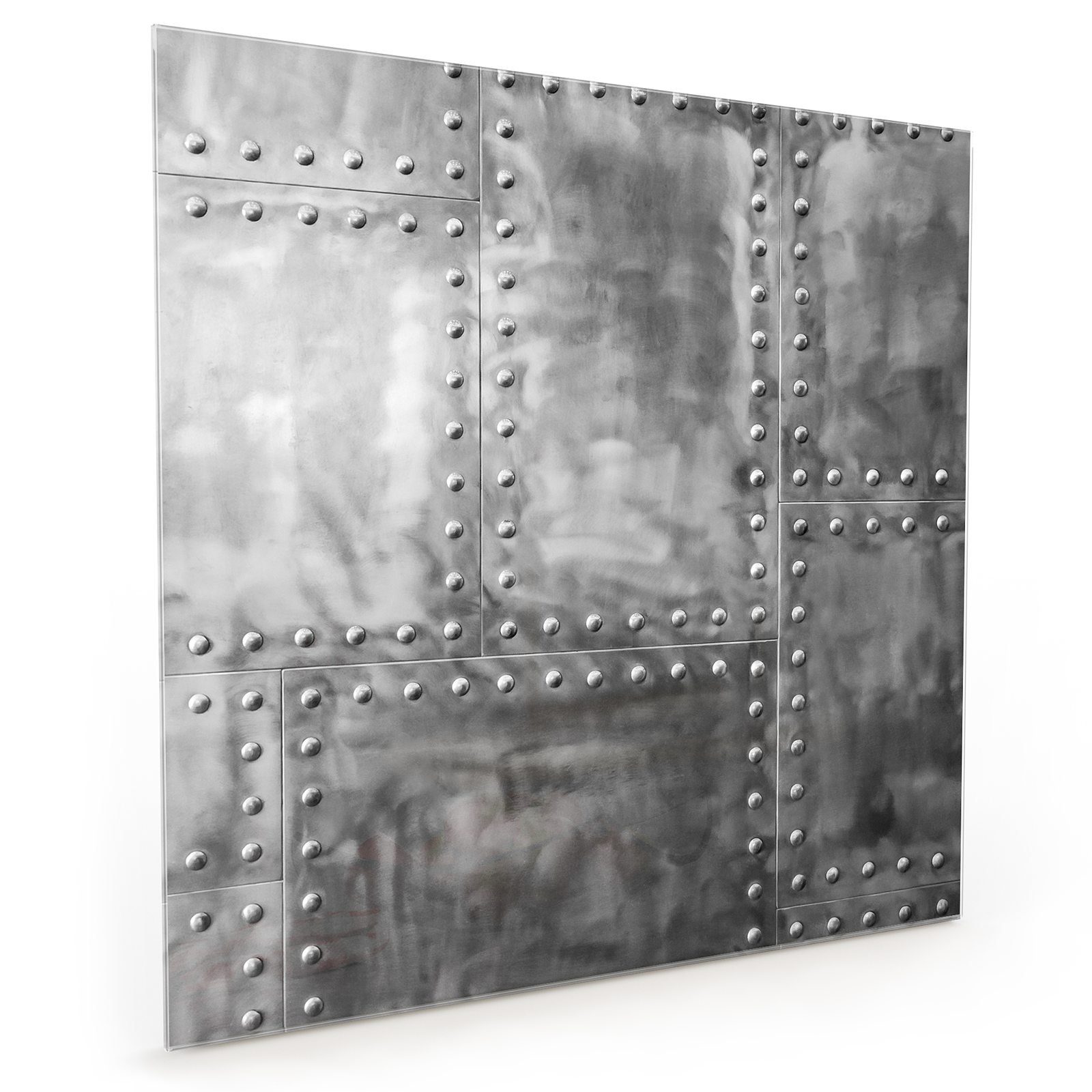 Muster Metall mit Spritzschutz aus Küchenrückwand Primedeco Motiv Küchenrückwand Glas