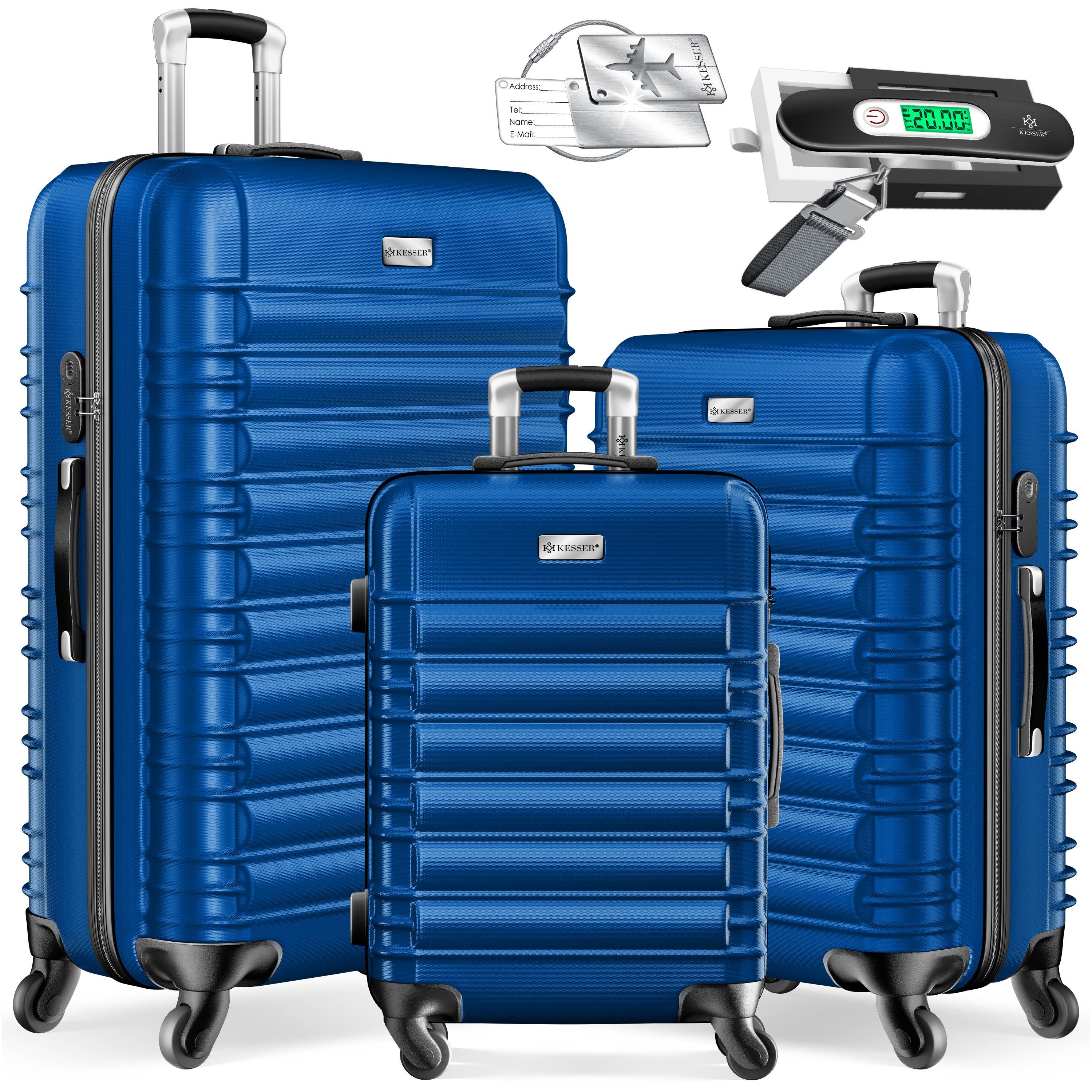 KESSER Kofferset, 4 Rollen, 3tlg. Hartschalenkofferset Hartschalenkoffer Reisekoffer Set