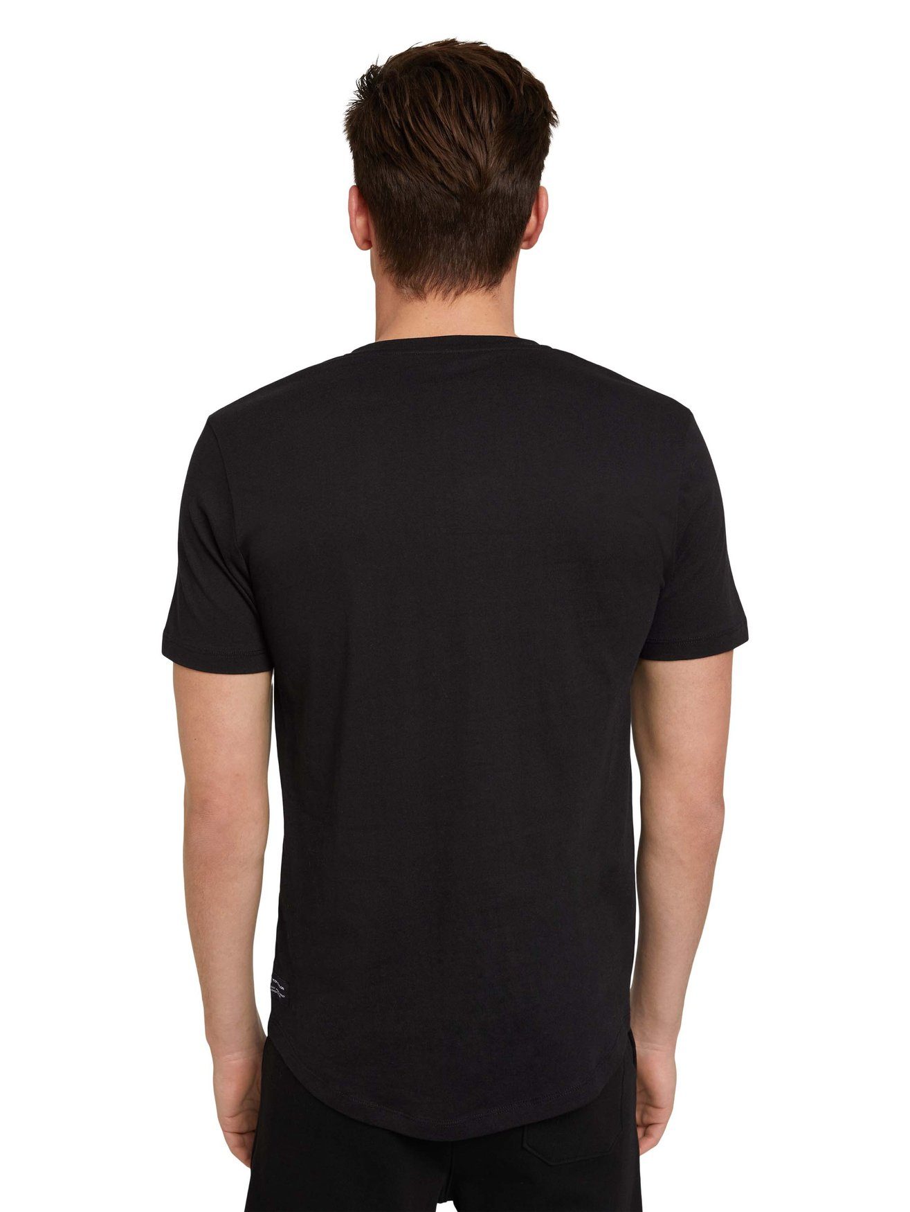 TAILOR Basic Set (2-tlg) 2-er TOM in T-Shirt T-Shirt 5553 Schwarz