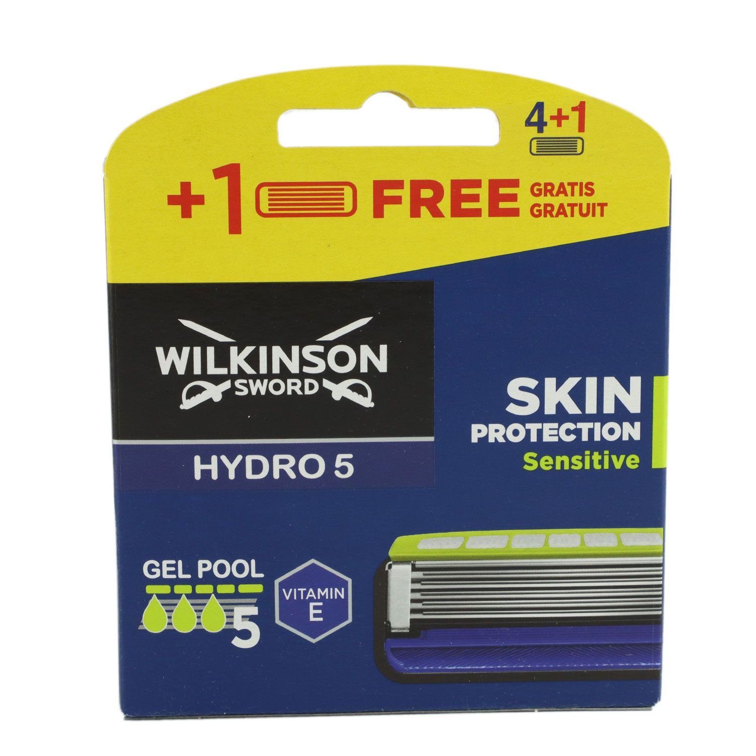 Wilkinson Rasierklingen Hydro 5 Skin Protection Sensitive 4+1 Rasierklingen für Männer 5 Stück