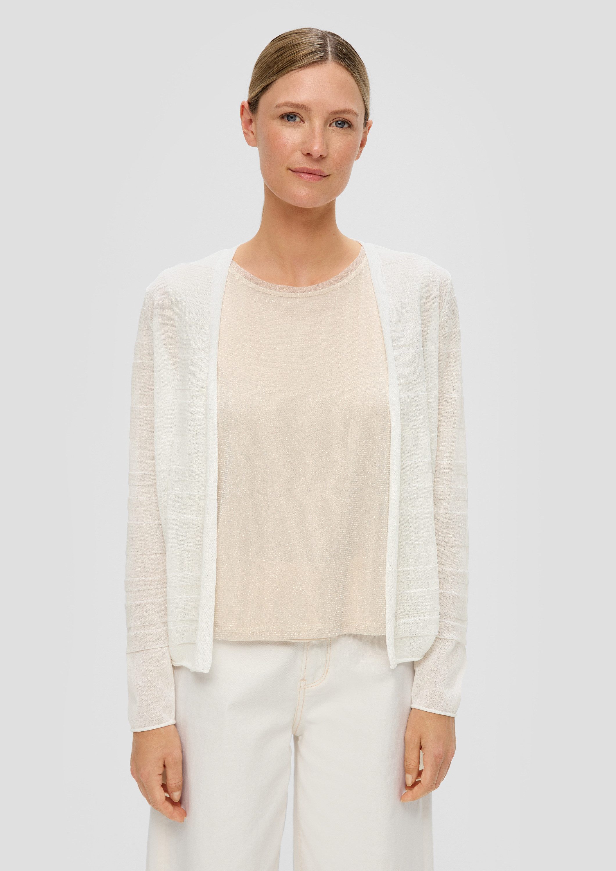 s.Oliver Cardigan Strickjacke Cardigan mit Musterstruktur günstig online kaufen