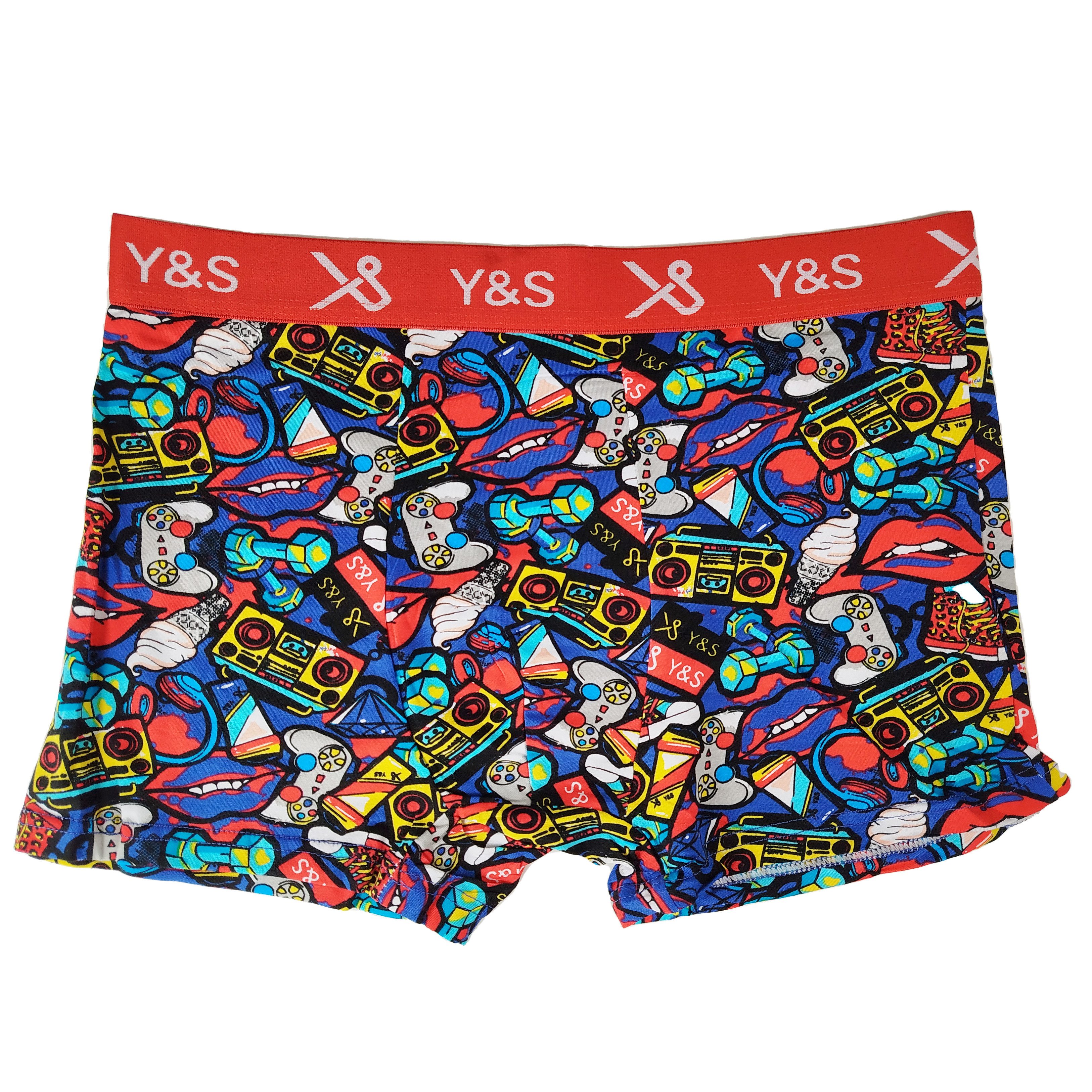 Socked Boxershorts bunte Unterhosen (4-St) bunte, lustige, farbige Retrosho günstig online kaufen